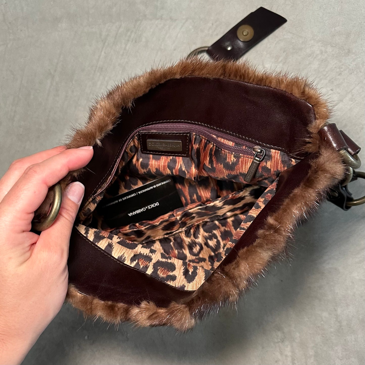 Dolce & Gabbana Real Fur Bag