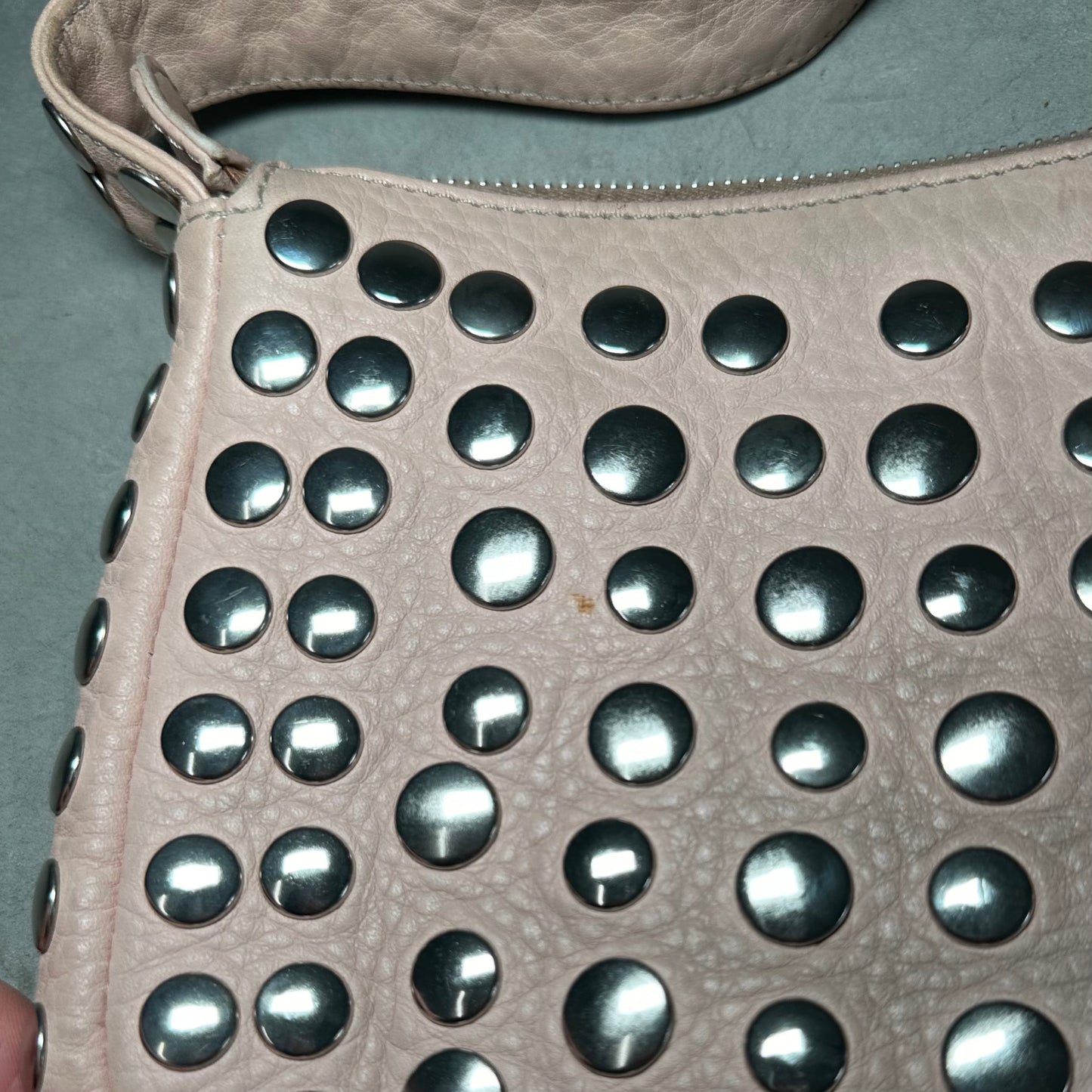 Marni Rare Baby Pink Studded Crossbody Bag