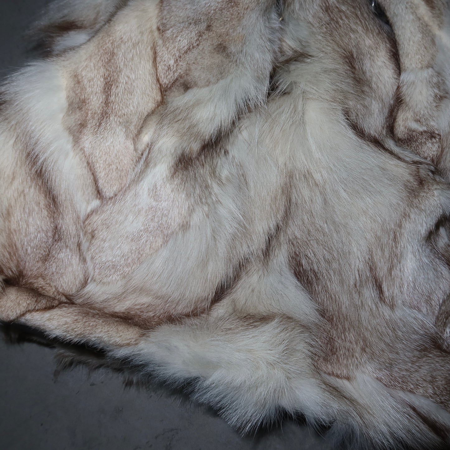 Vintage Italian White Fox Fur Bag