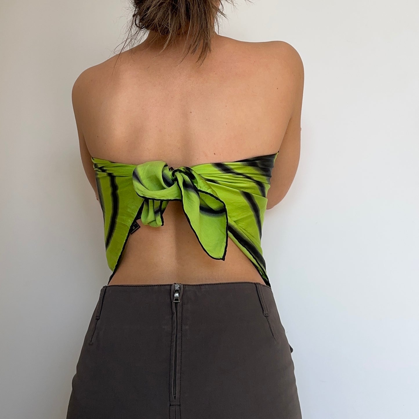 Fendi Silk Green Oversized Scarf