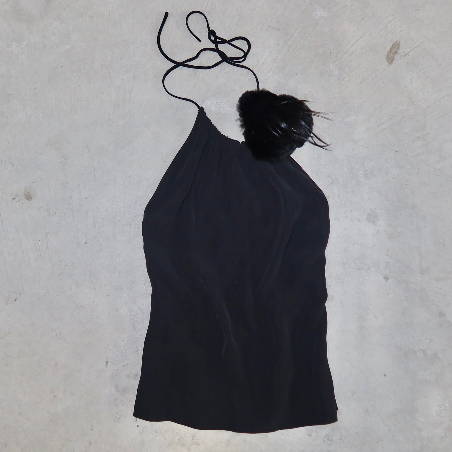 Fendi Halter with Real Fur Corsage