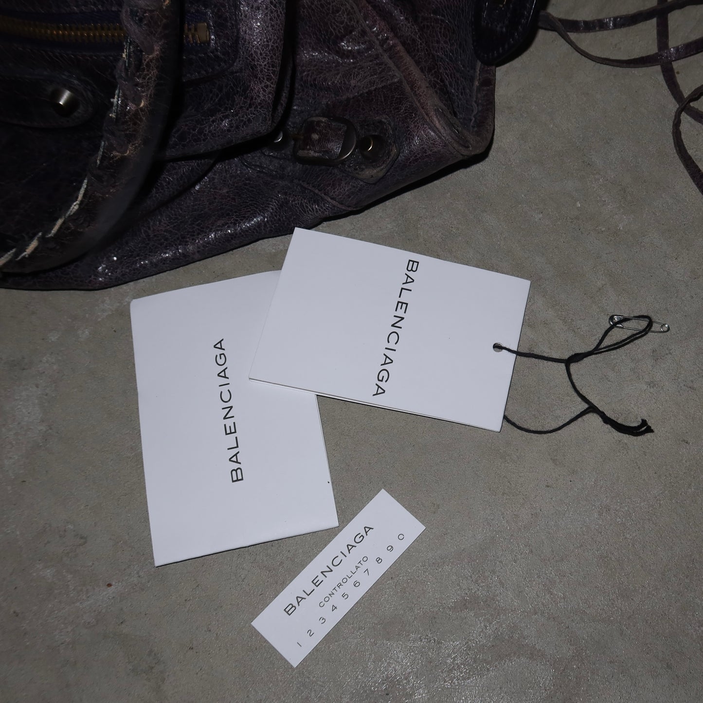 Balenciaga Dark Purple City Bag