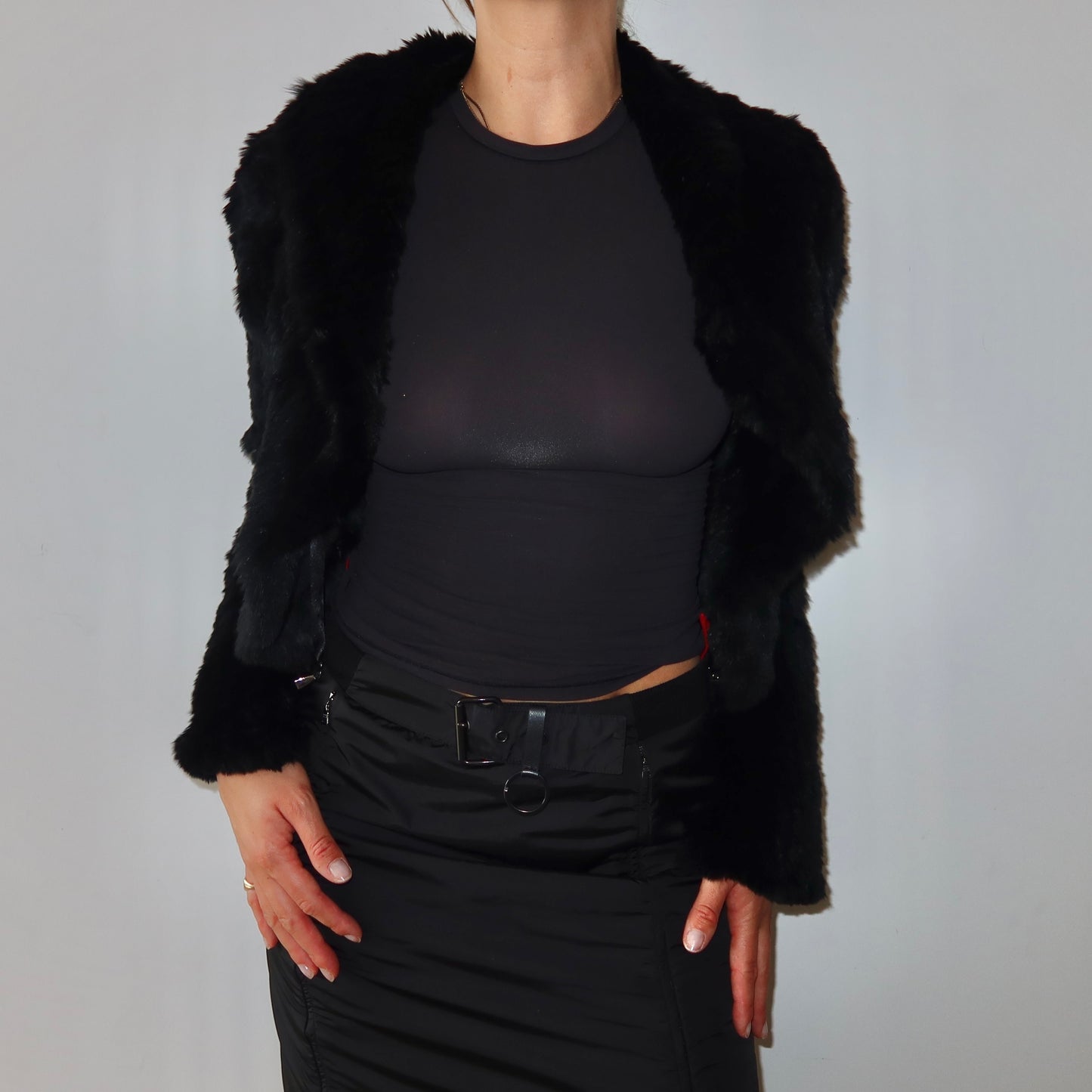 Vintage Rabbit Fur Cardigan