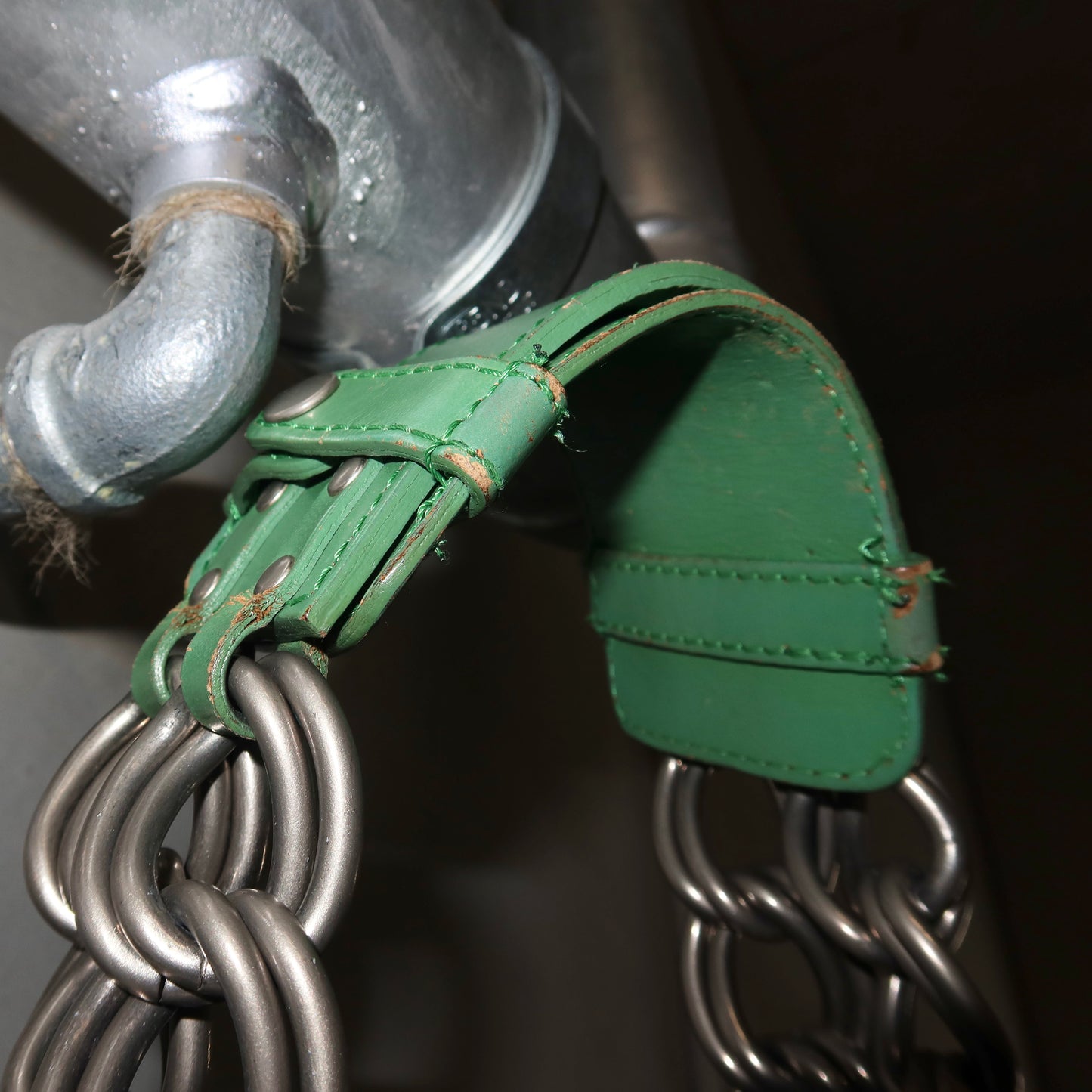 Chloé Green Leather AW2003 Chain Bag