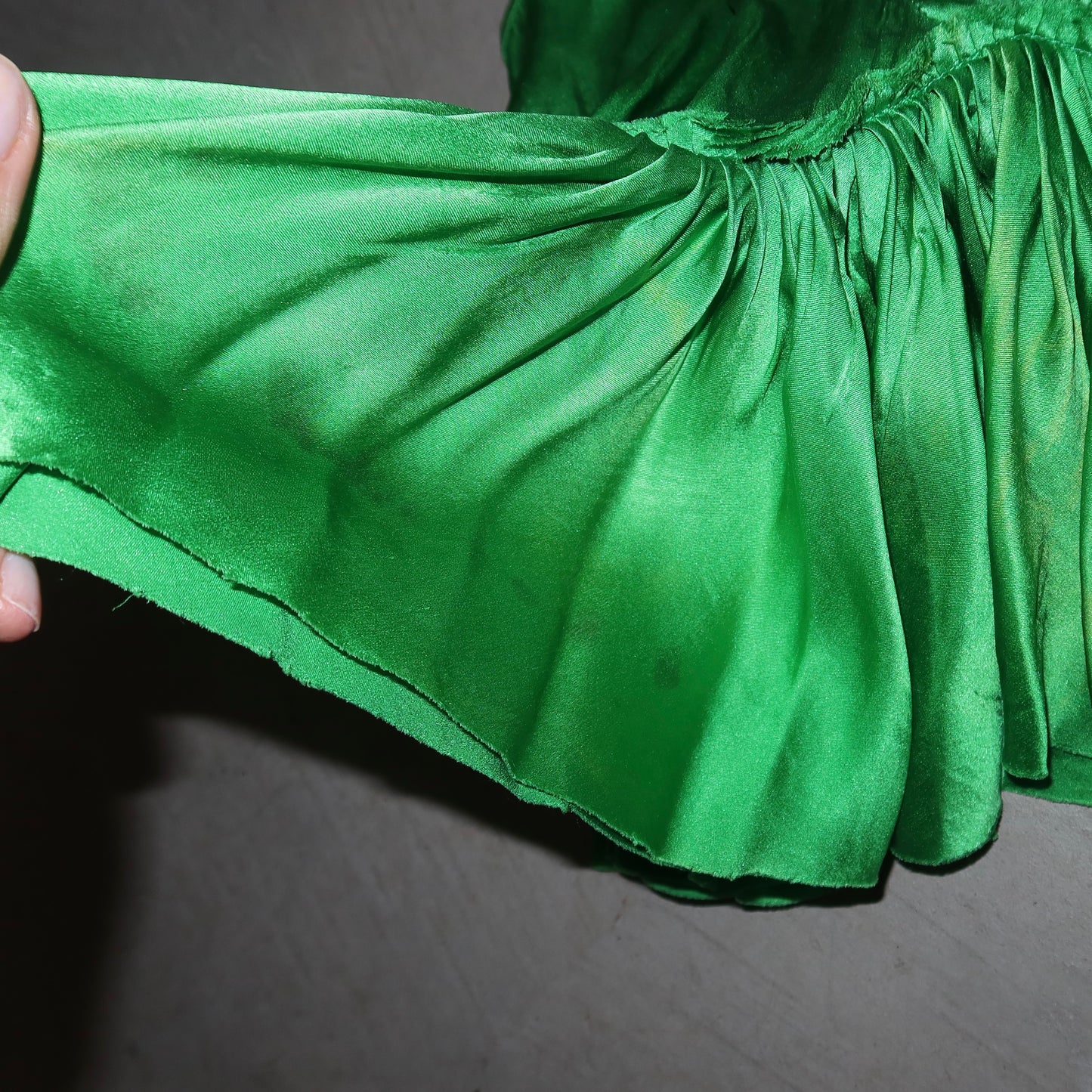 Chloé AW2004 Green Silk Top