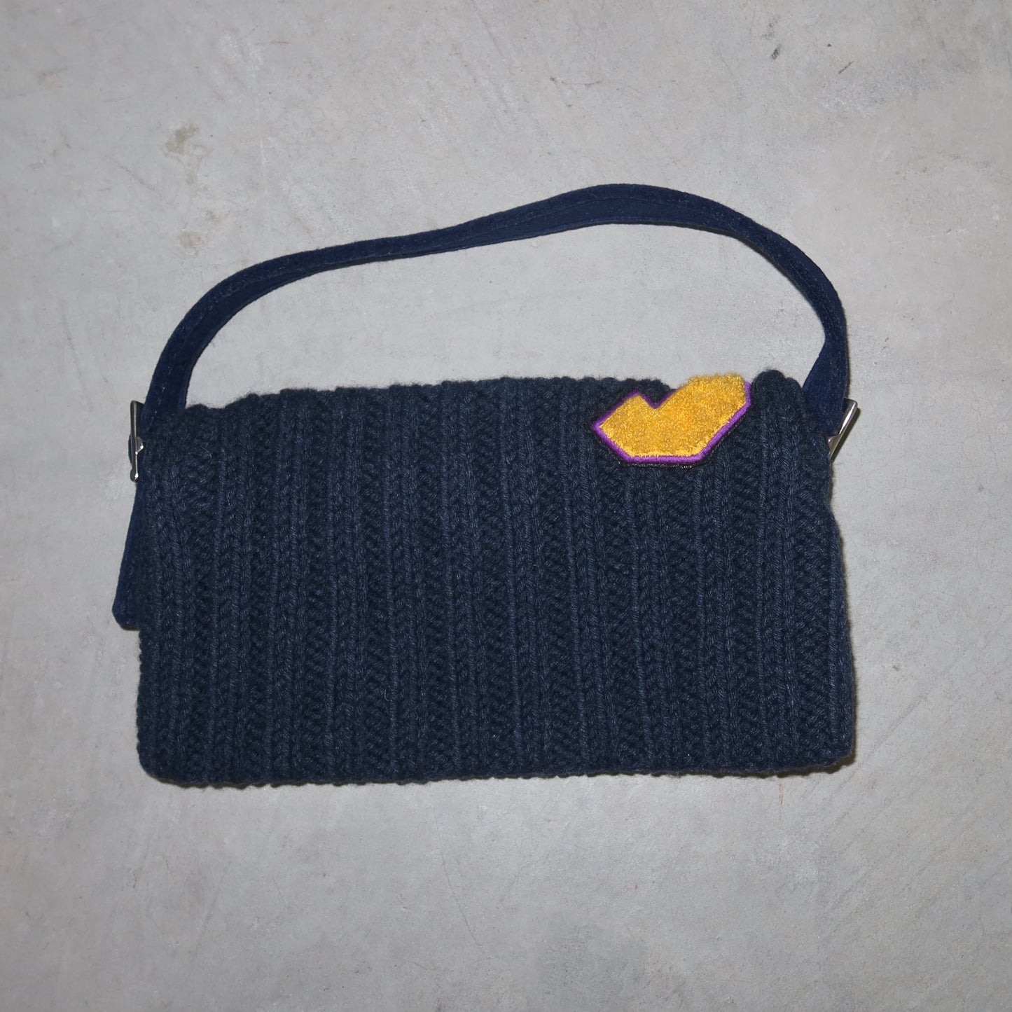 Chloé AW2001 Varsity Patch Knitted Bag