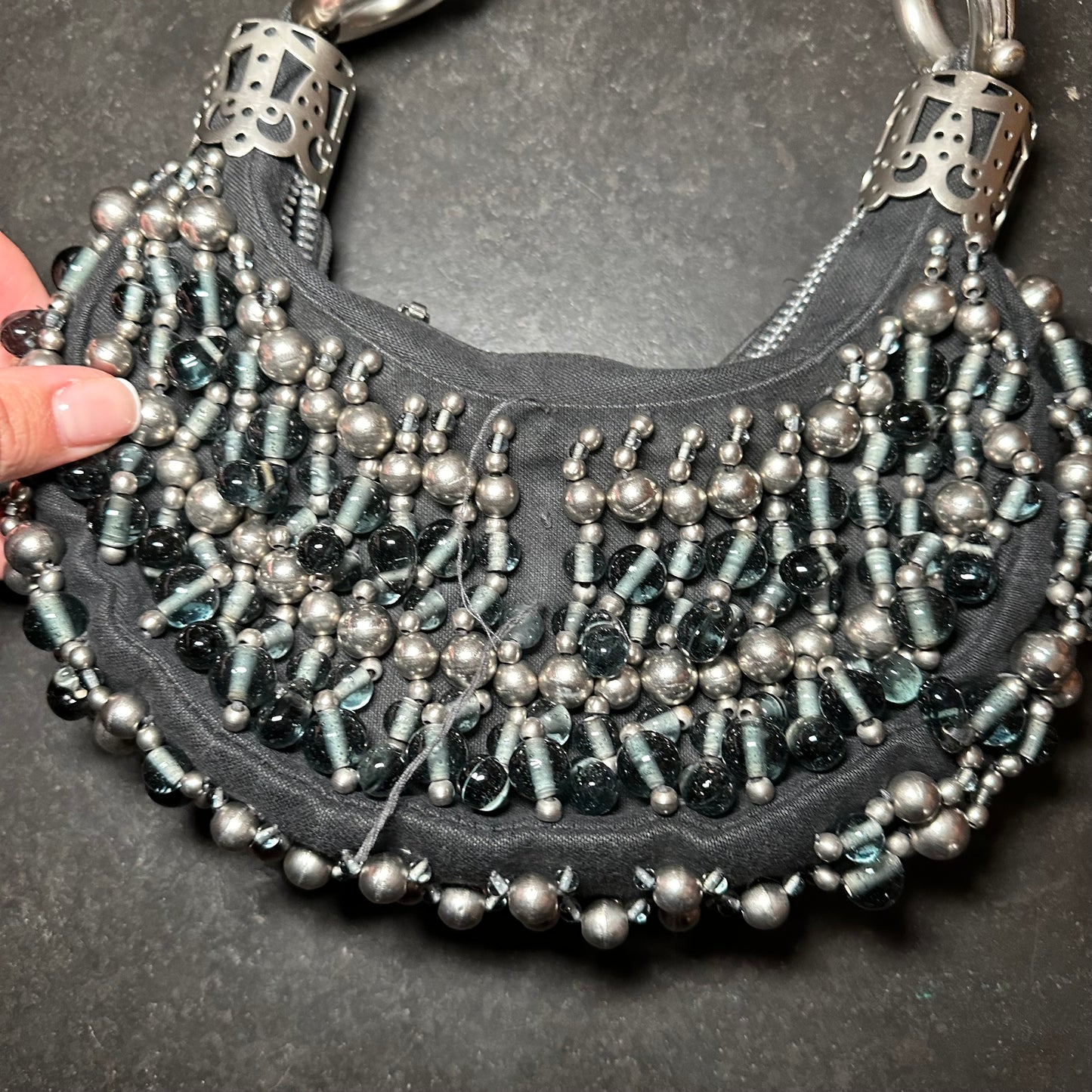 Chloe Black Beaded Bracelet Bag