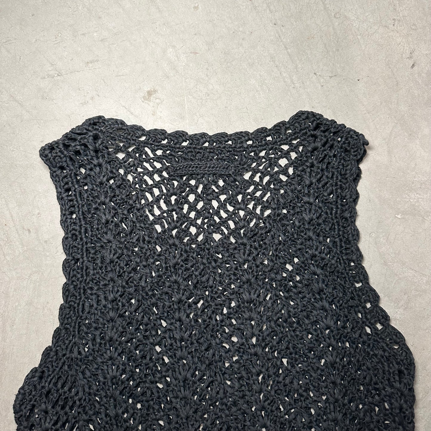 Jean Paul Gaultier Black Crotchet Micro Dress