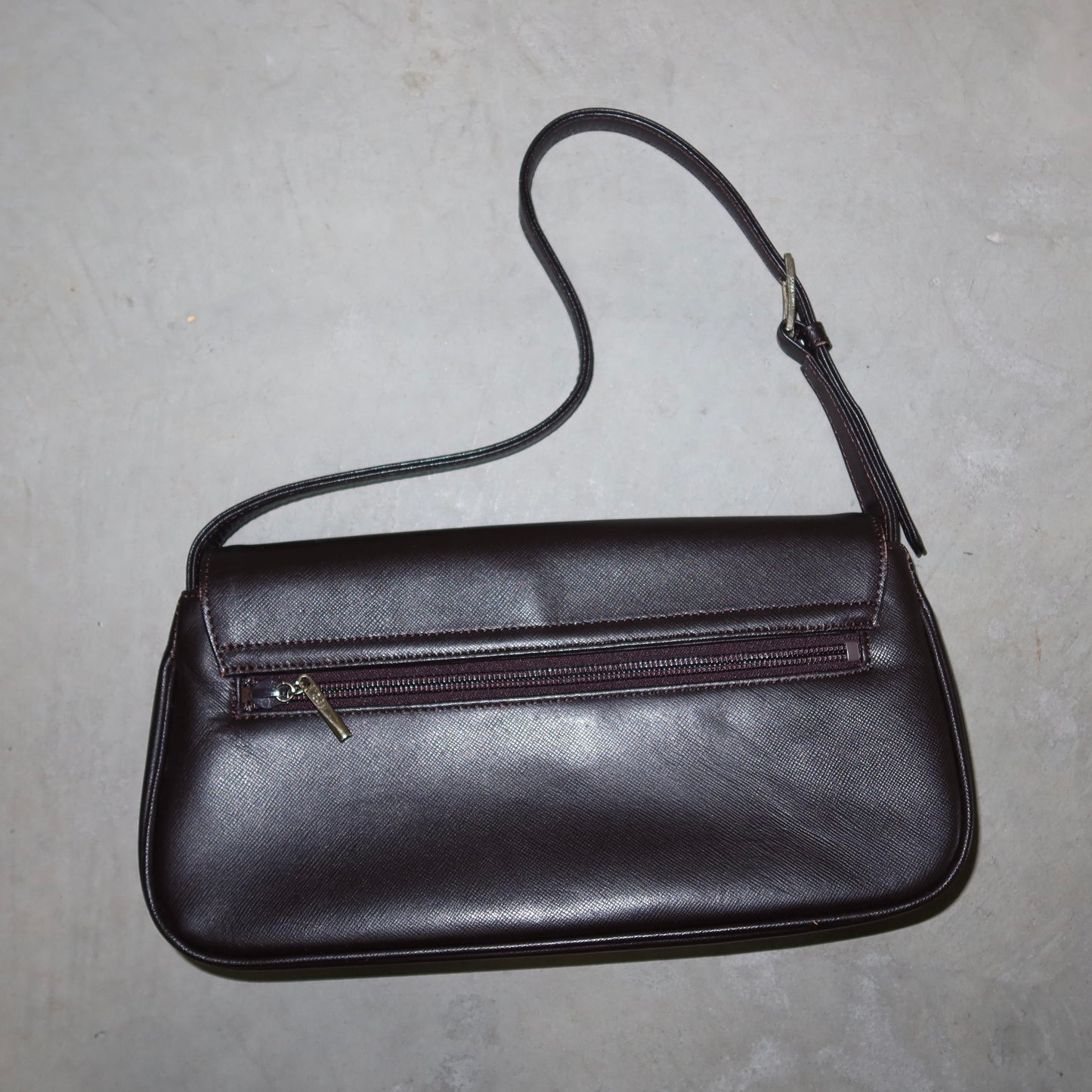 Sonia Rykiel Brown Leather Diamanté Logo Shoulder Bag