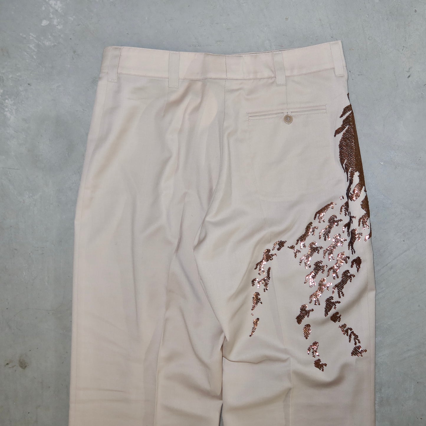 Chloé Rare SS2001 Sequin Horse Trousers (BNWT)