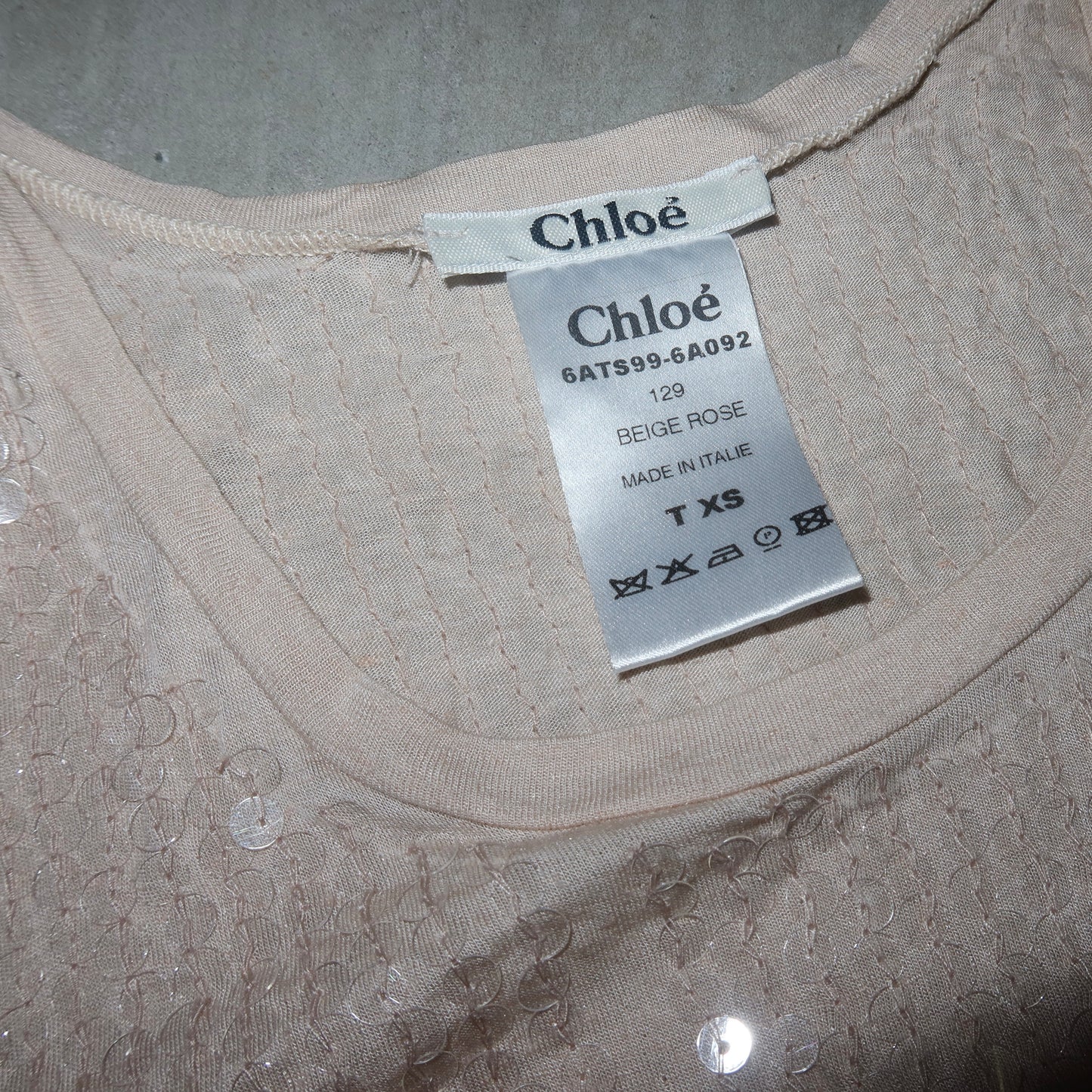 Chloé AW2006 Pink Sequin Tank