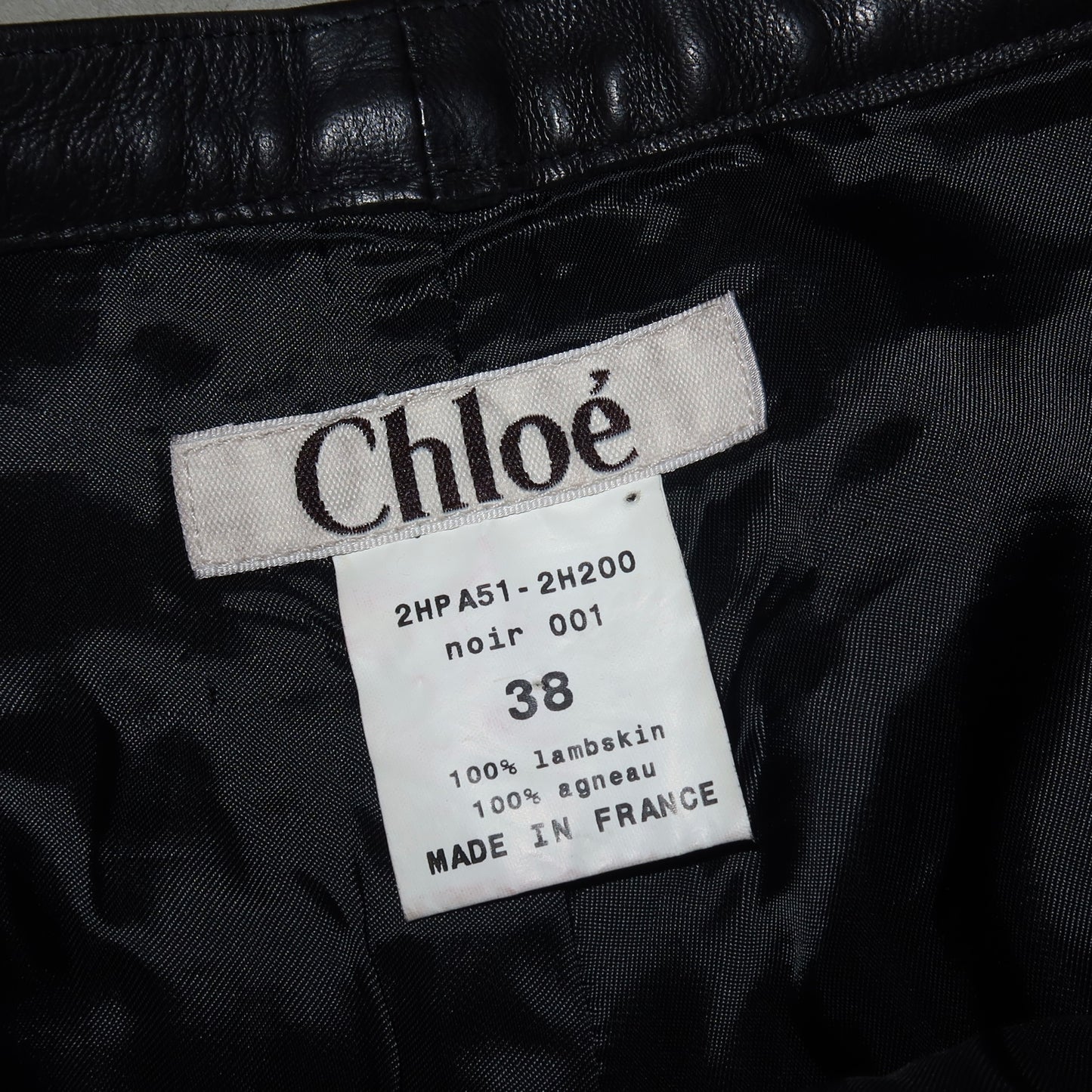 Chloé AW2002 Leather Pants