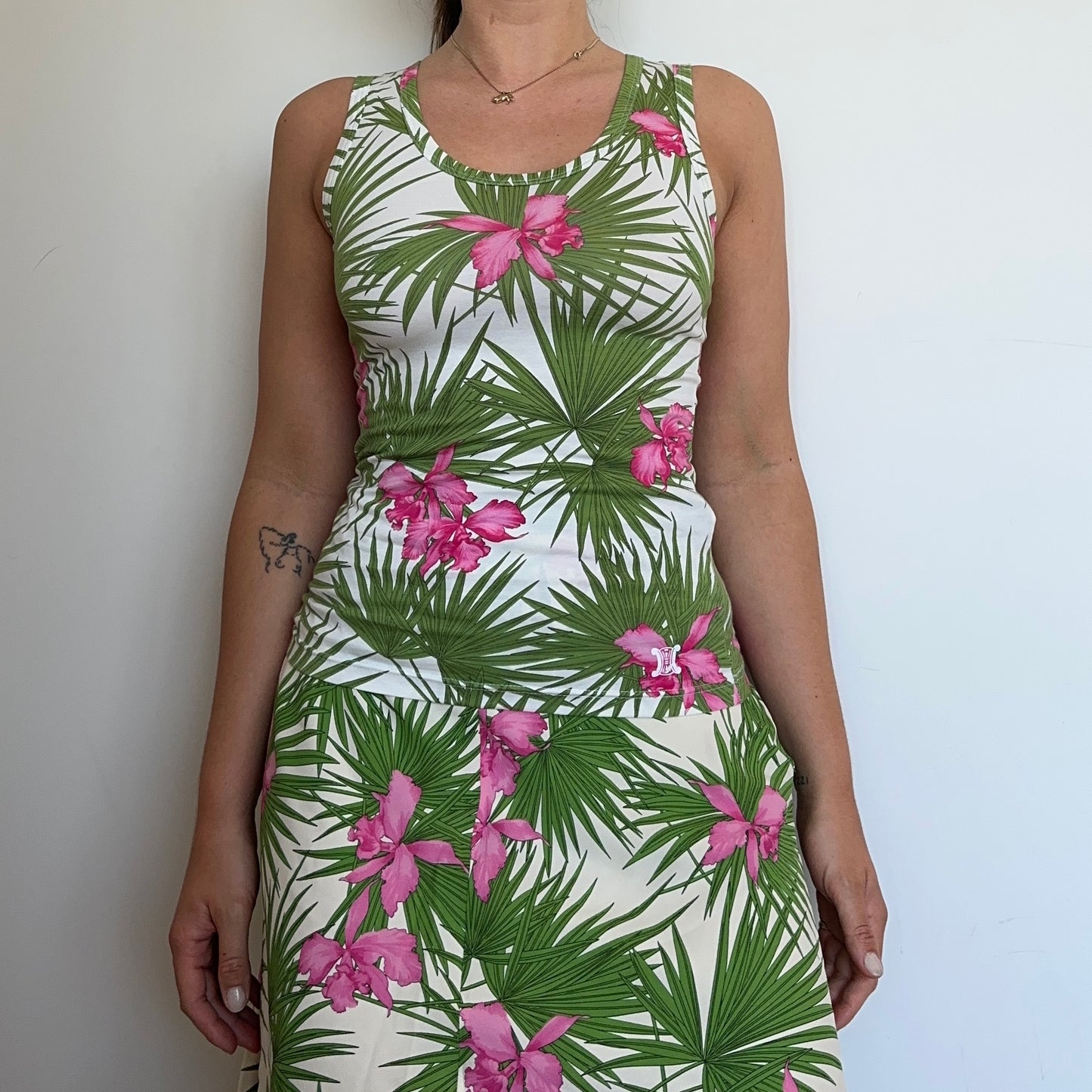 Celine SS2004 Floral Print Tank