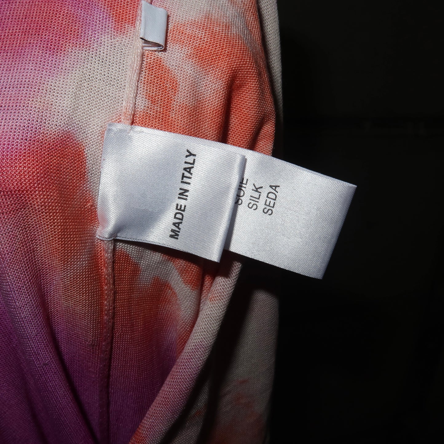 Blumarine SS2010 Purple Silk Tie Dye Dress