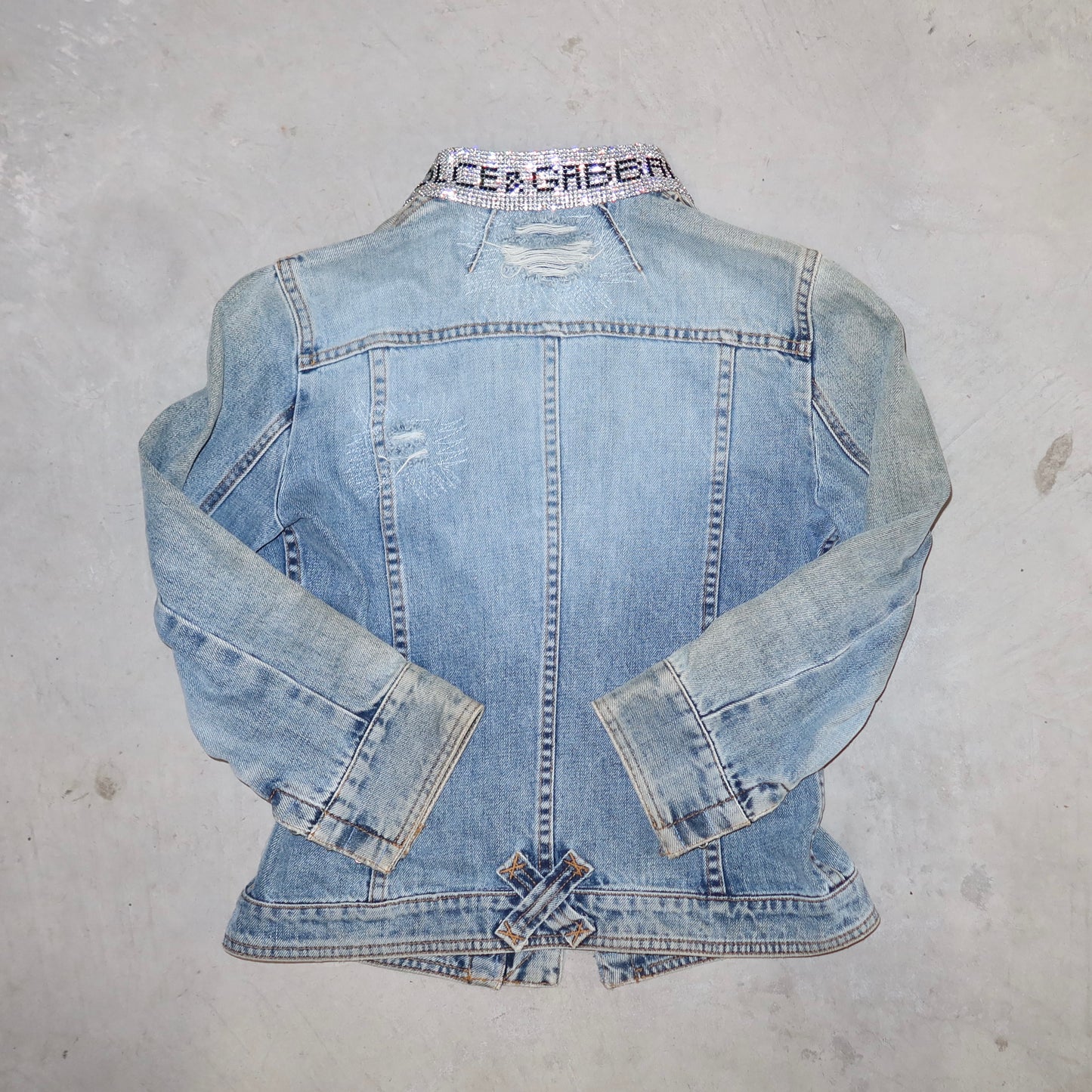 Dolce & Gabbana Rhinestone Denim Jacket
