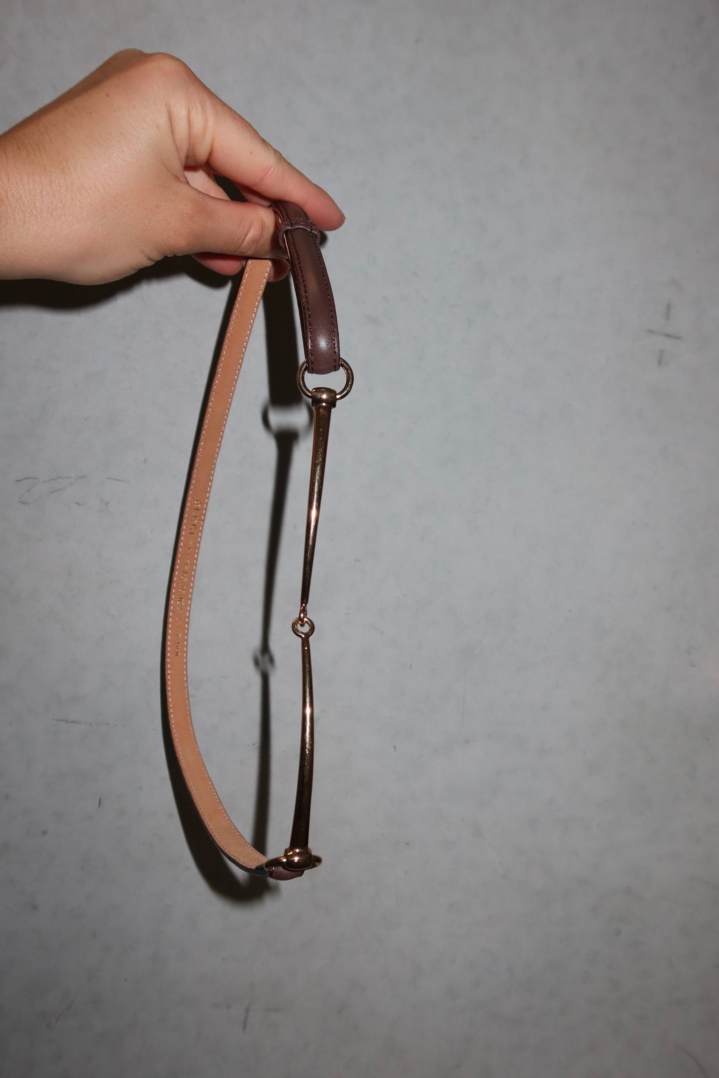 Gucci Brown Horsebit Belt