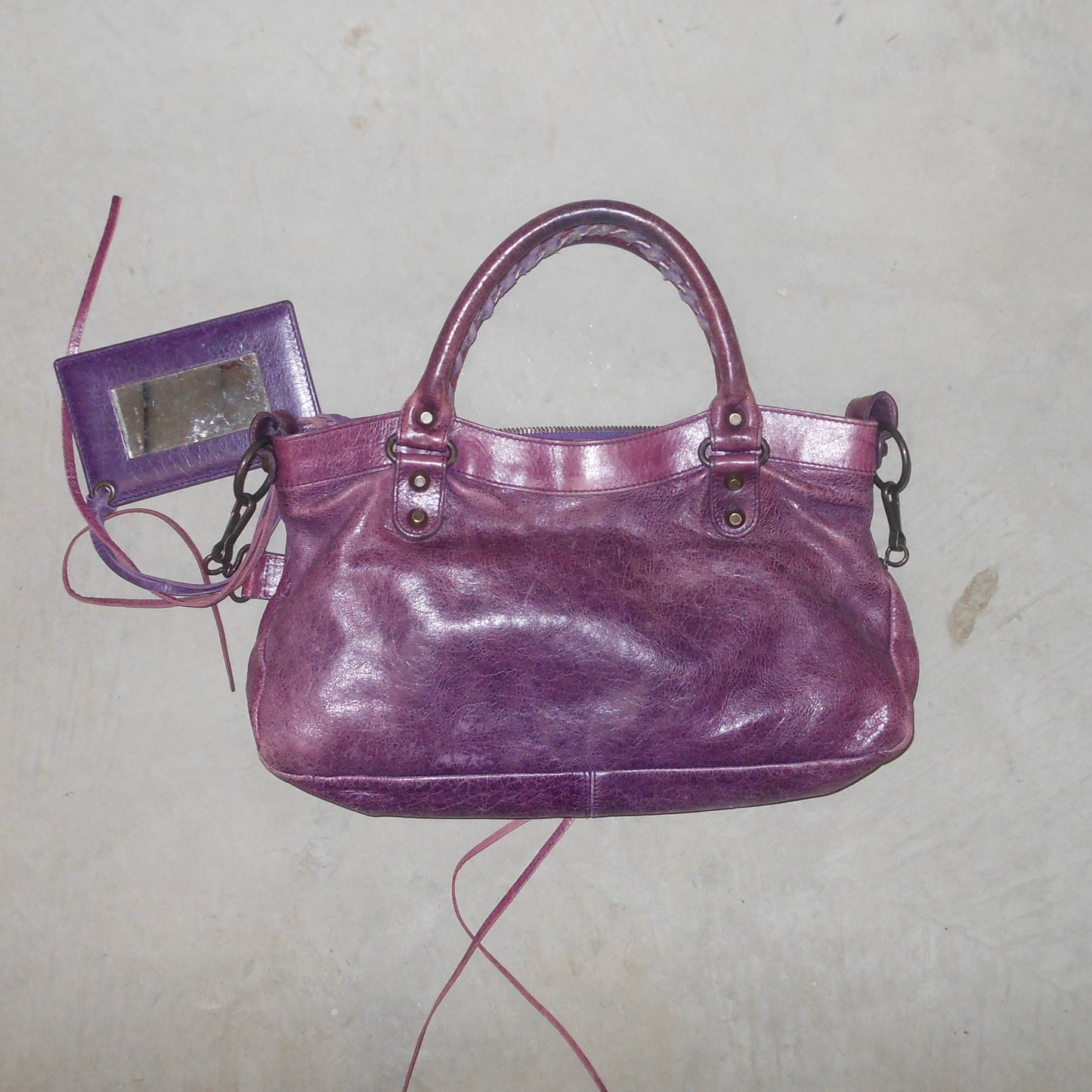 Balenciaga ‘The First’ in Dark Purple