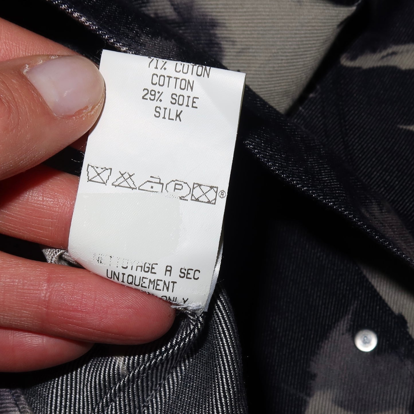 Celine SS2000 Tie Dye Denim Jacket