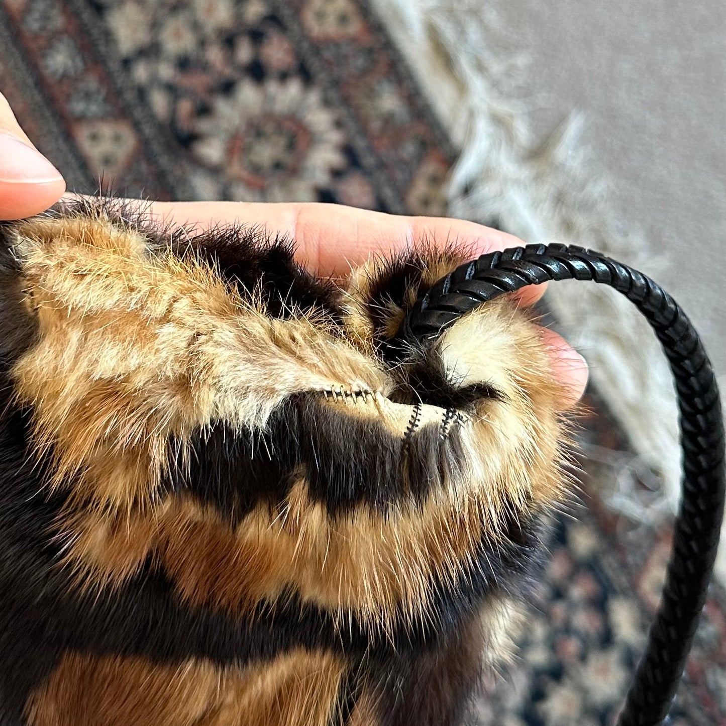Vintage Italian Made Fur Bag