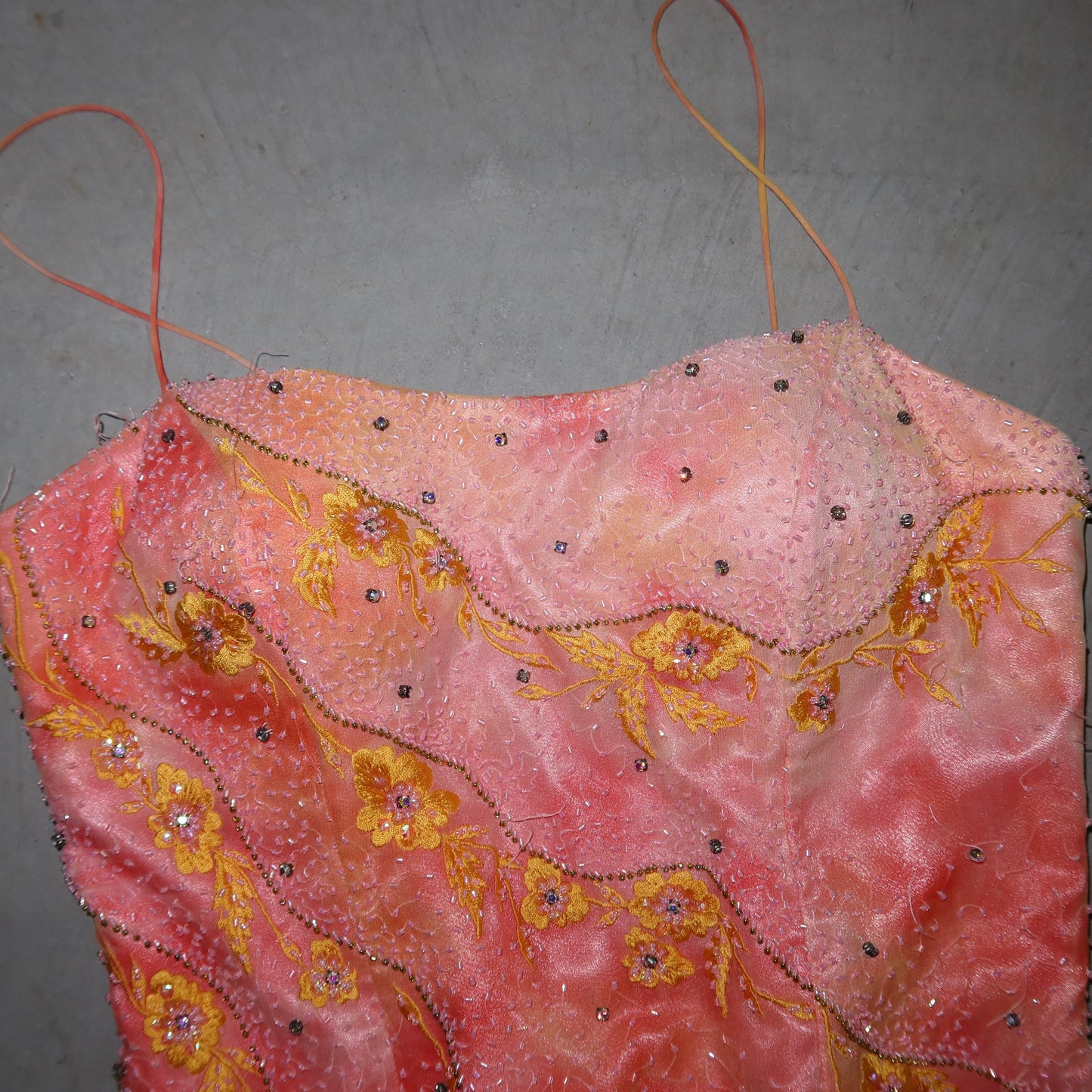 YVE London Beaded Silk Dress