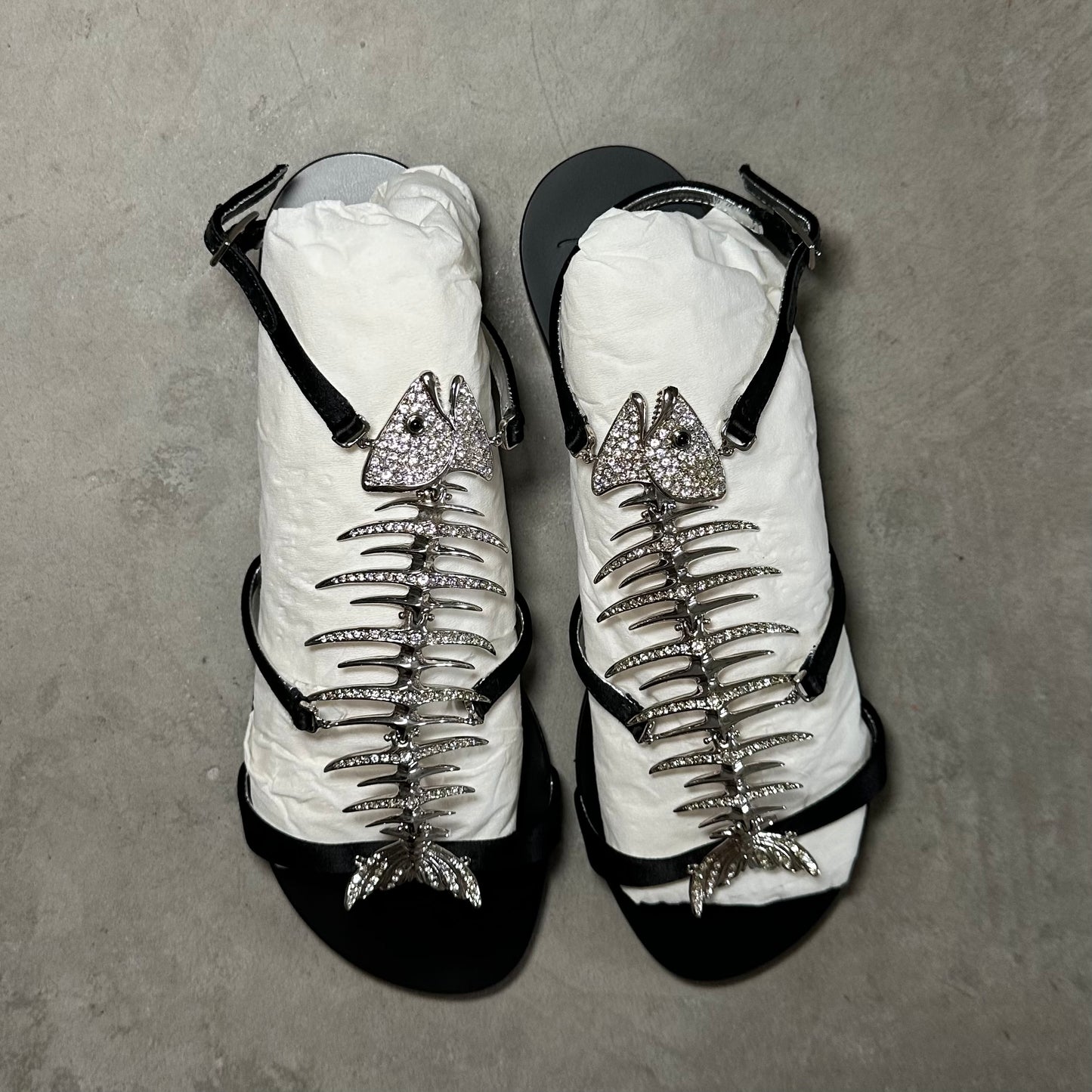 Giuseppe Zanotti Fishbone Sandals (37.5)