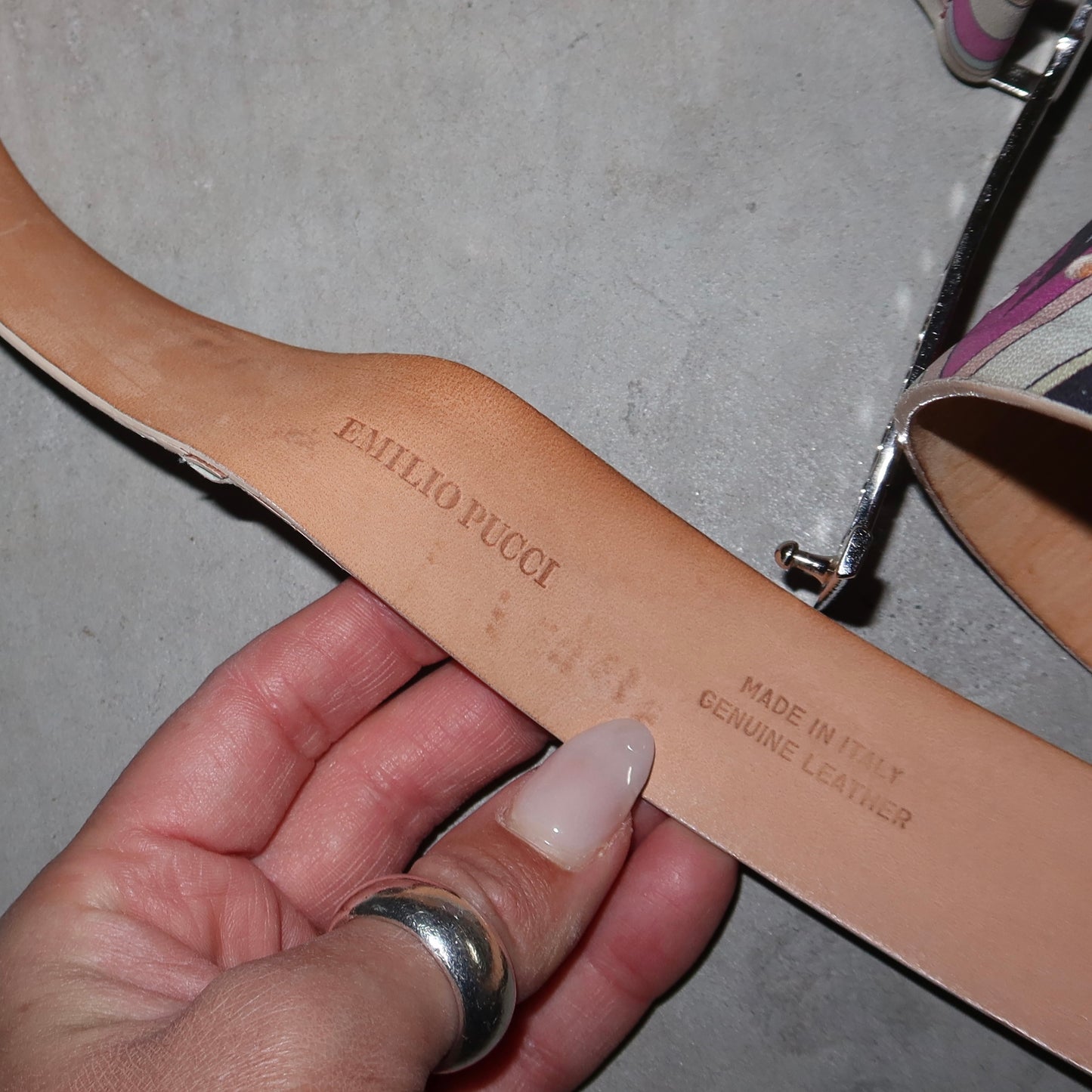 Emilio Pucci Leather Belt