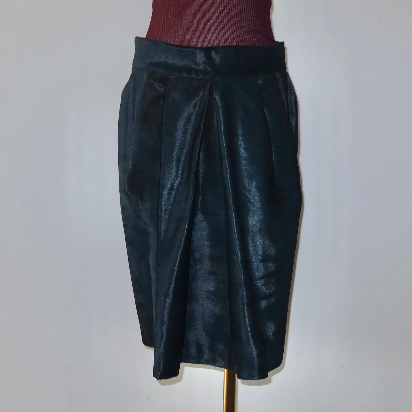 Marni Blue Cowhide Skirt