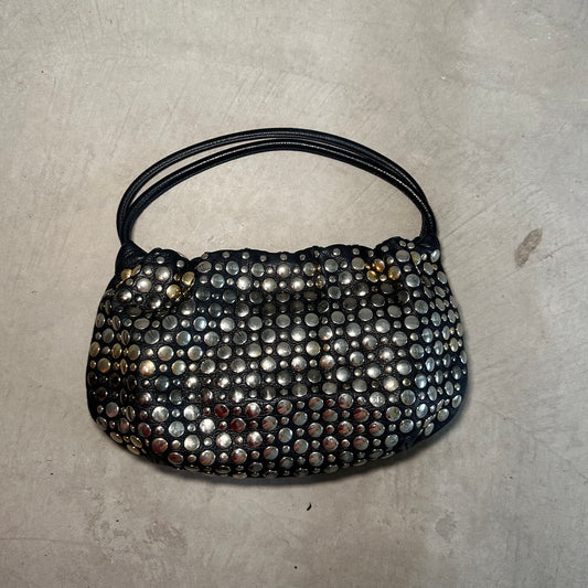 Sonia Rykiel Black Domino with Gold and Silver Studs