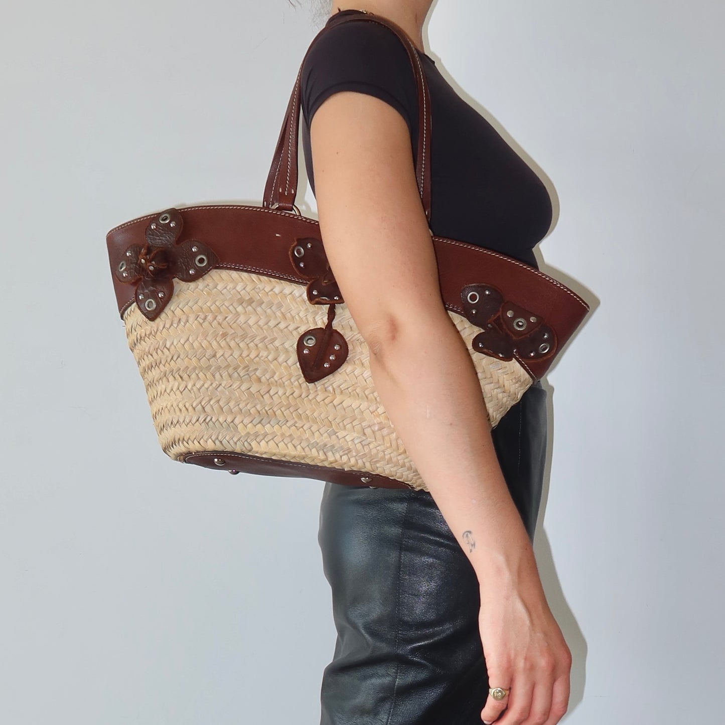 Miu Miu Woven Basket Bag