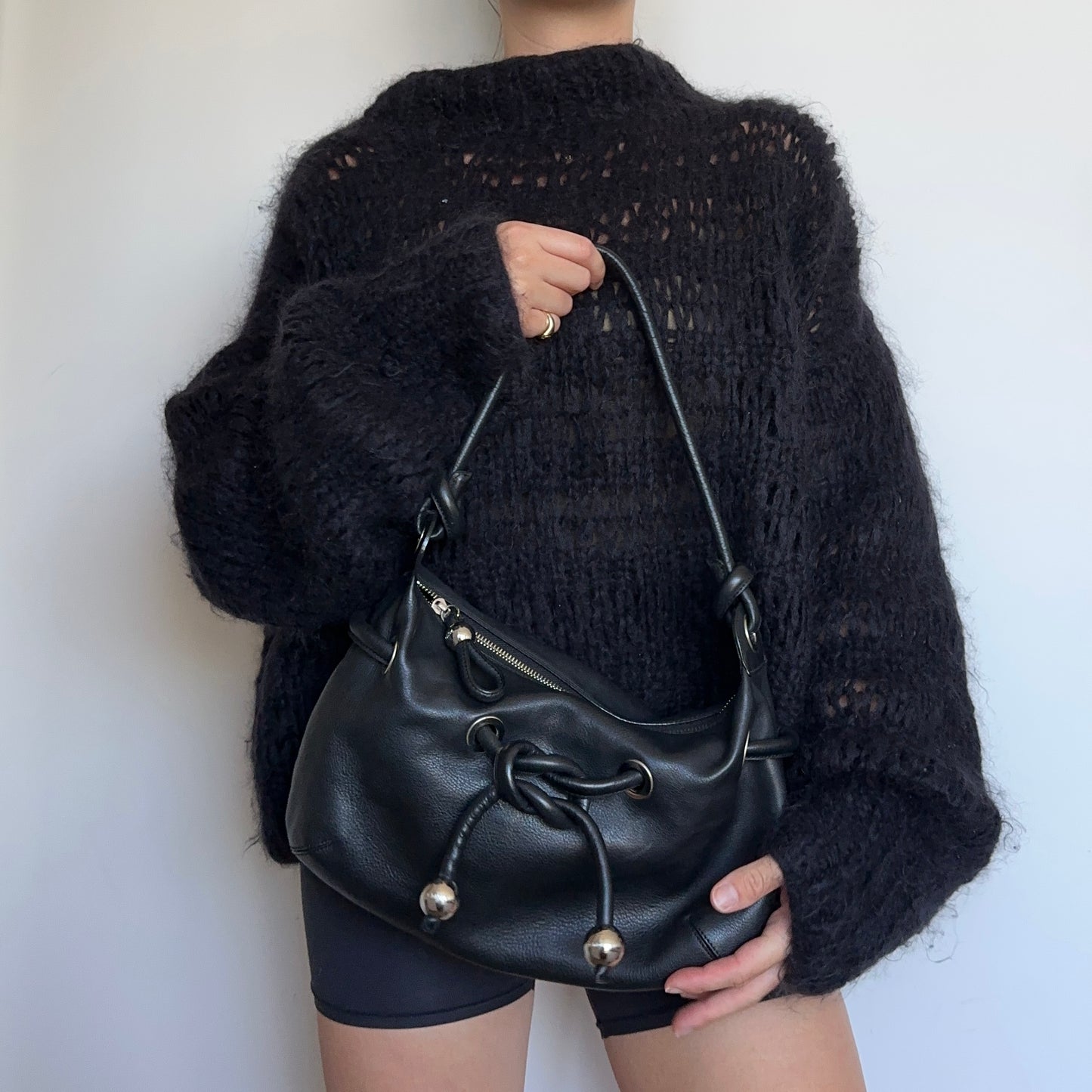 Chloe Black Leather Knots Bag