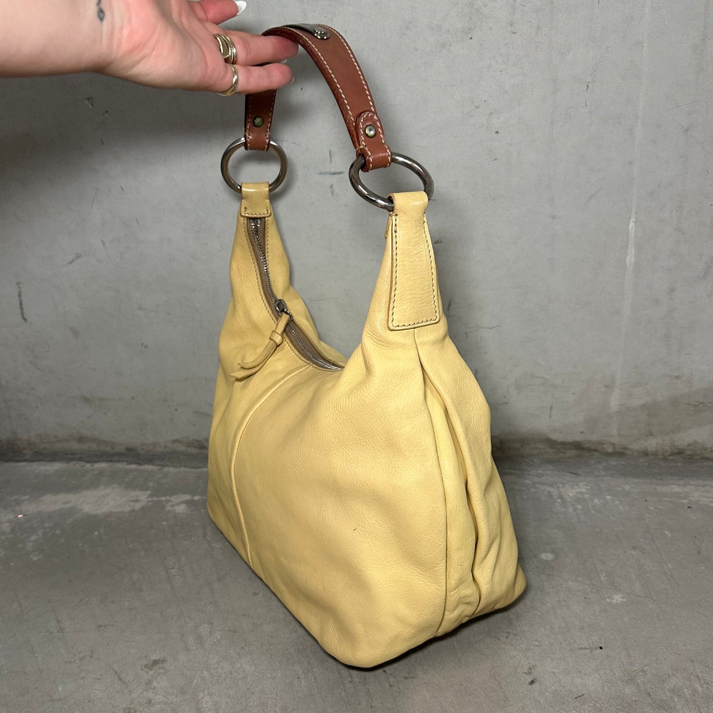 Miu Miu Yellow Leather Bag