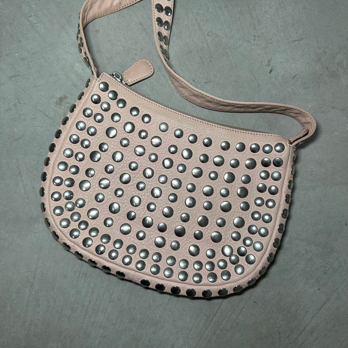 Marni Rare Baby Pink Studded Crossbody Bag