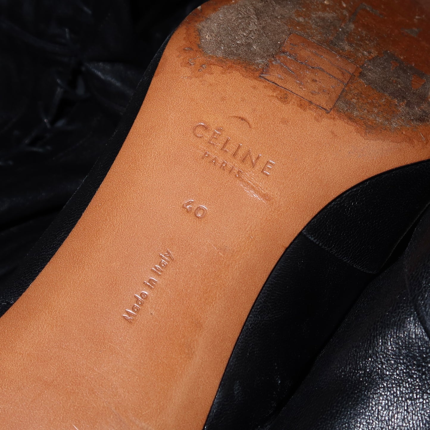 Celine by Phoebe Philo Thigh High Lace-Up Boots (40)
