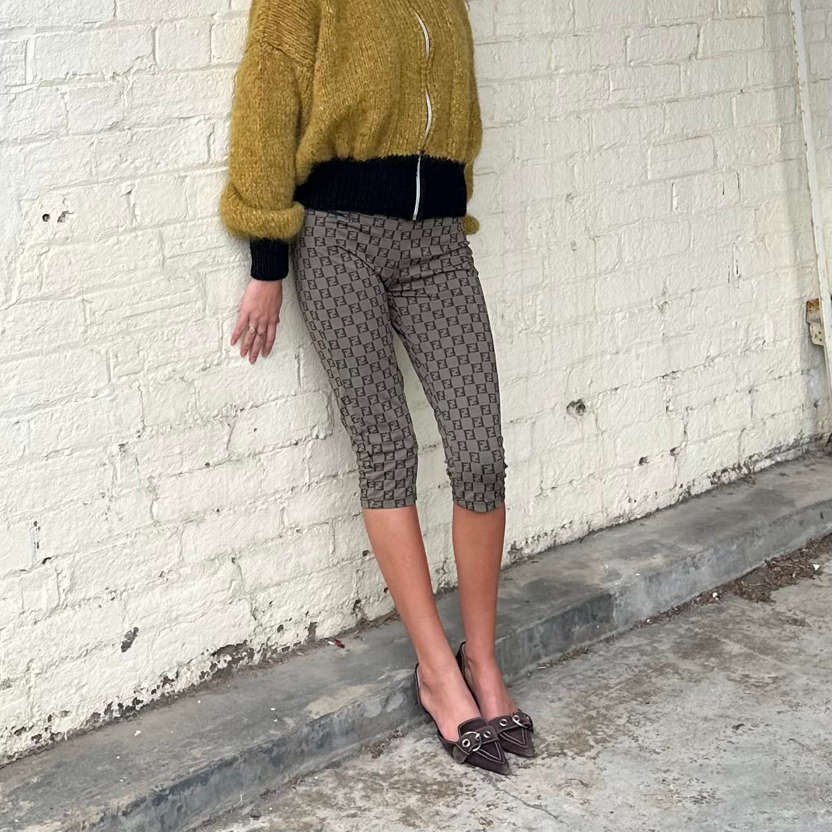 Fendi Mare Zucca Print Capris