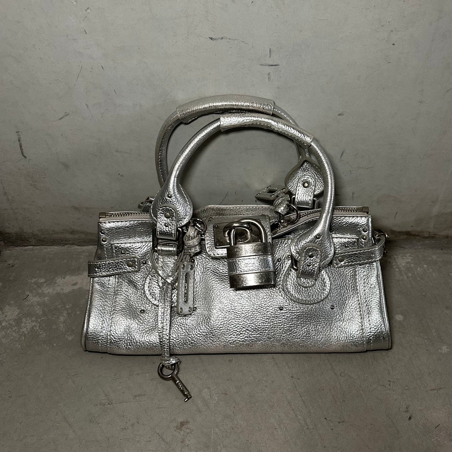 Chloé Silver Paddington Bag