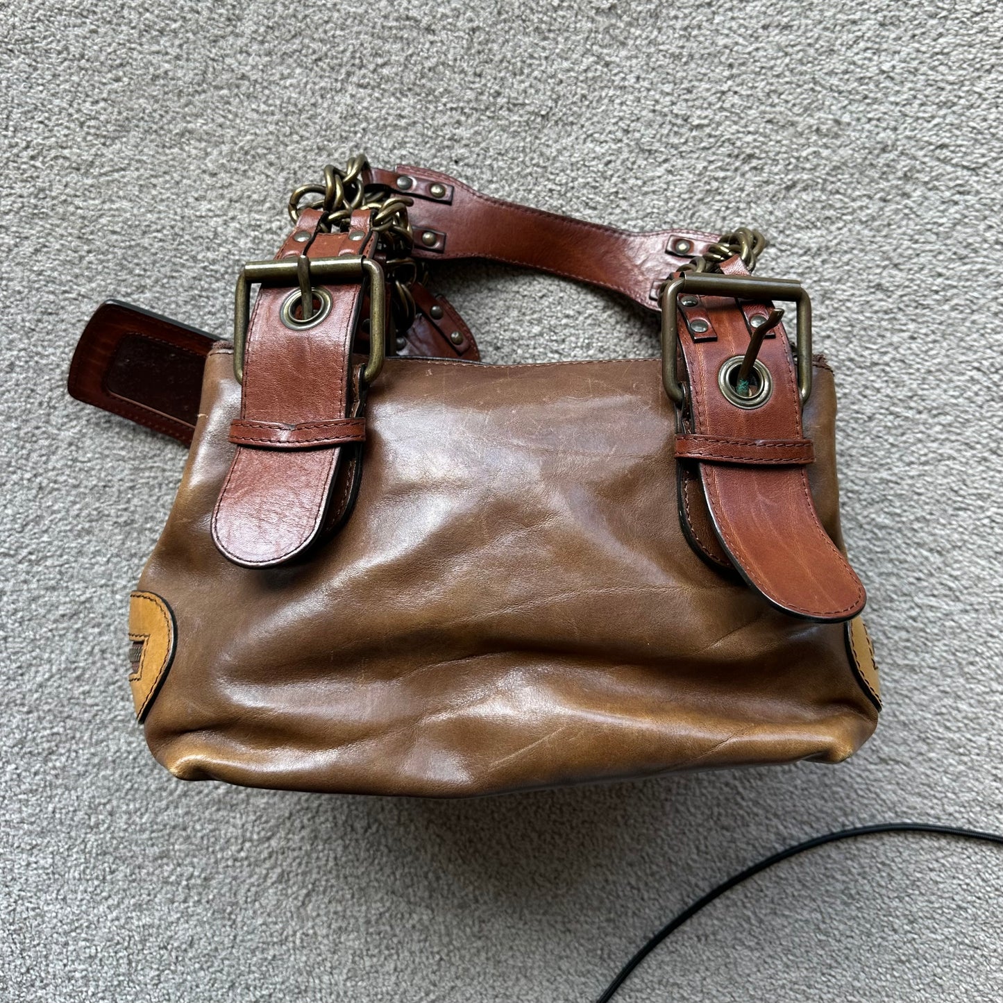 Chloé AW2003 Brown Chain Handle Camera Bag
