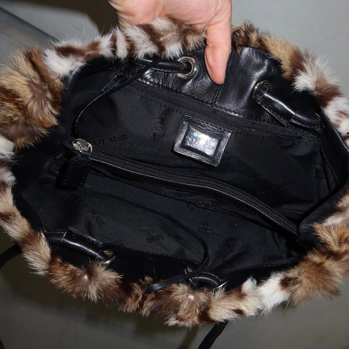 Paolo Masi Real Fur Bag