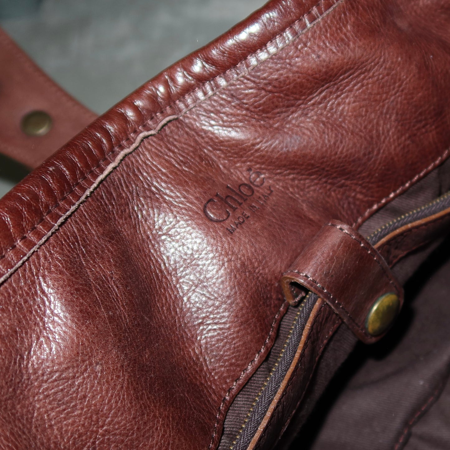 Chloé Large Brown Leather Silverado Bag