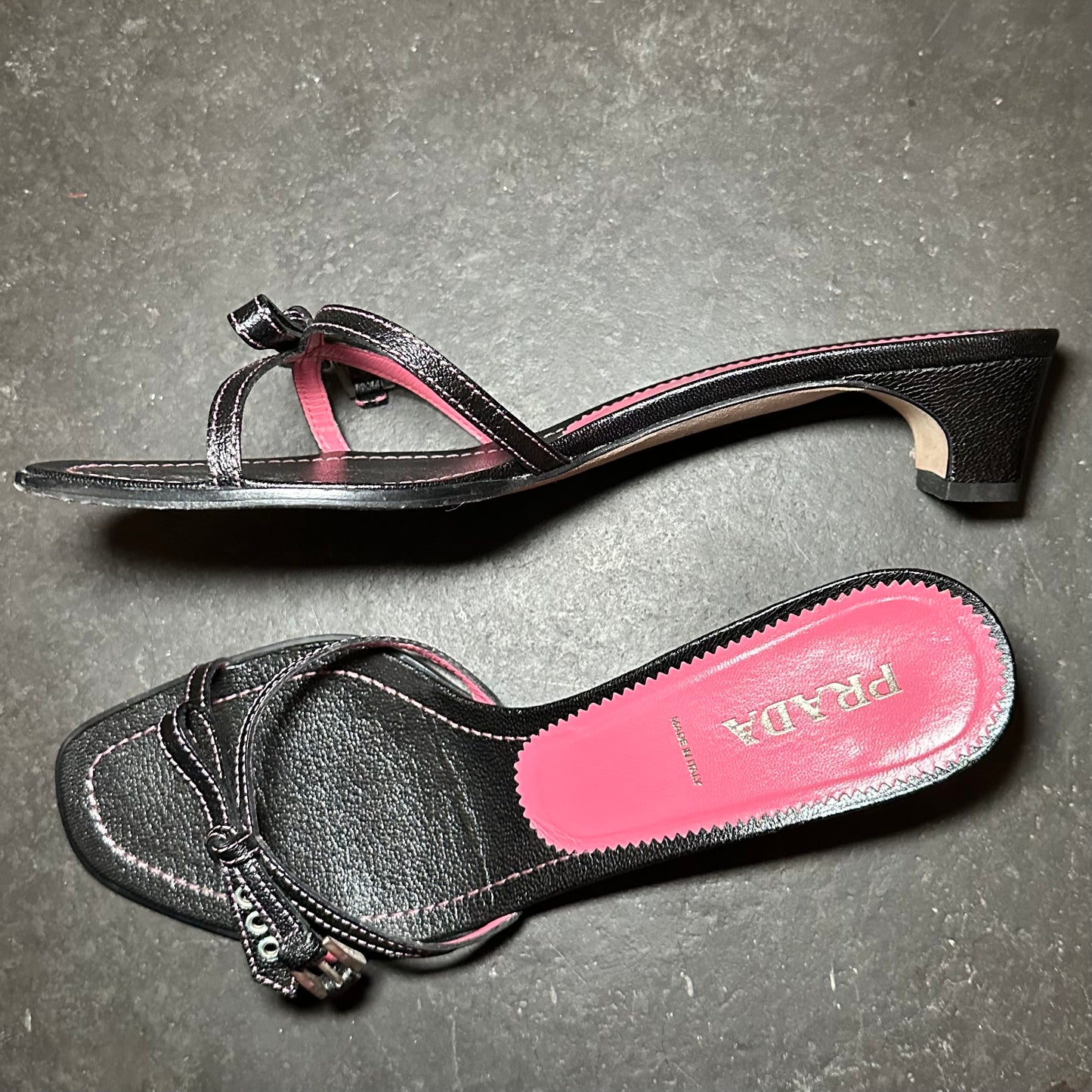 Prada Buckle Strap Kitten Heels (40)
