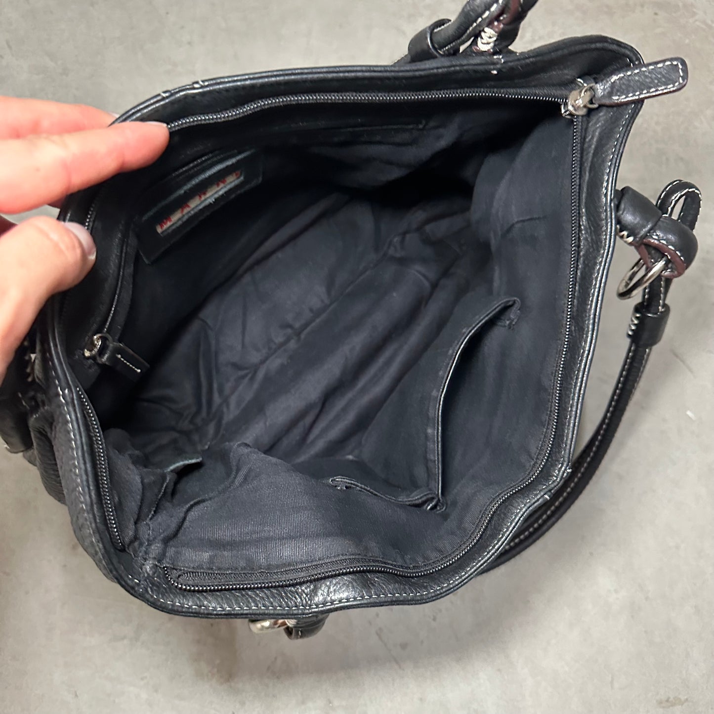 Marni Black Leather Bag