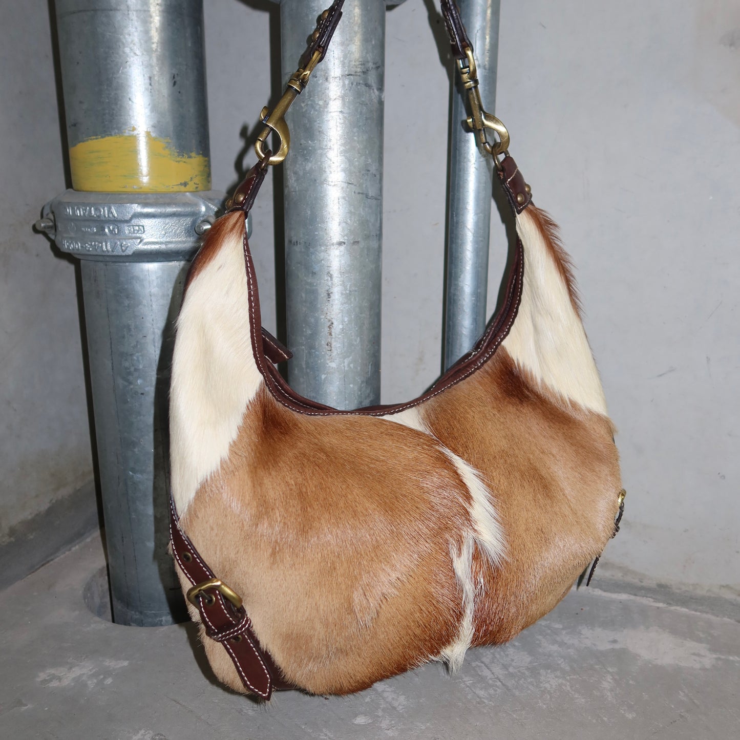 Vintage Real Gazelle Fur Tote