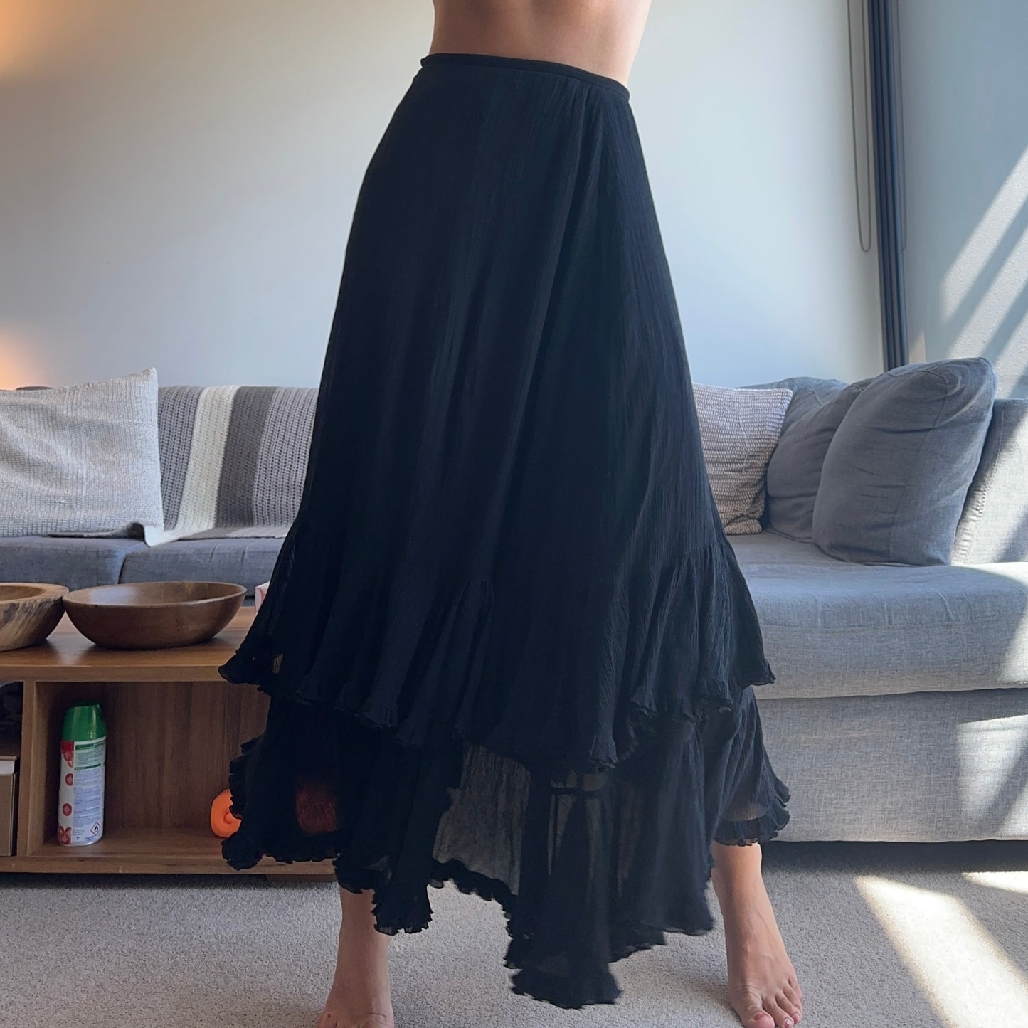 Chloé SS2018 Tiered Maxi Skirt