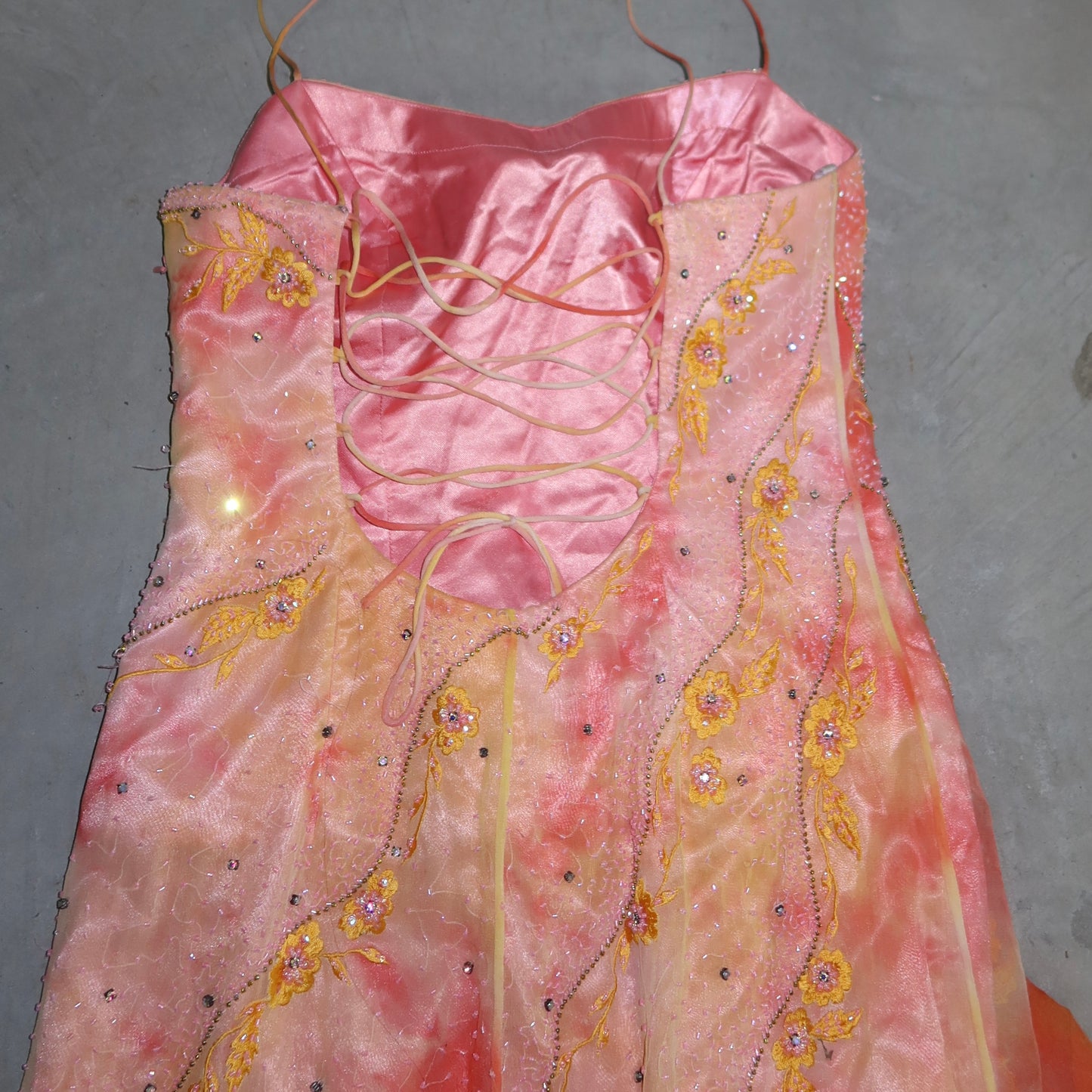 YVE London Beaded Silk Dress