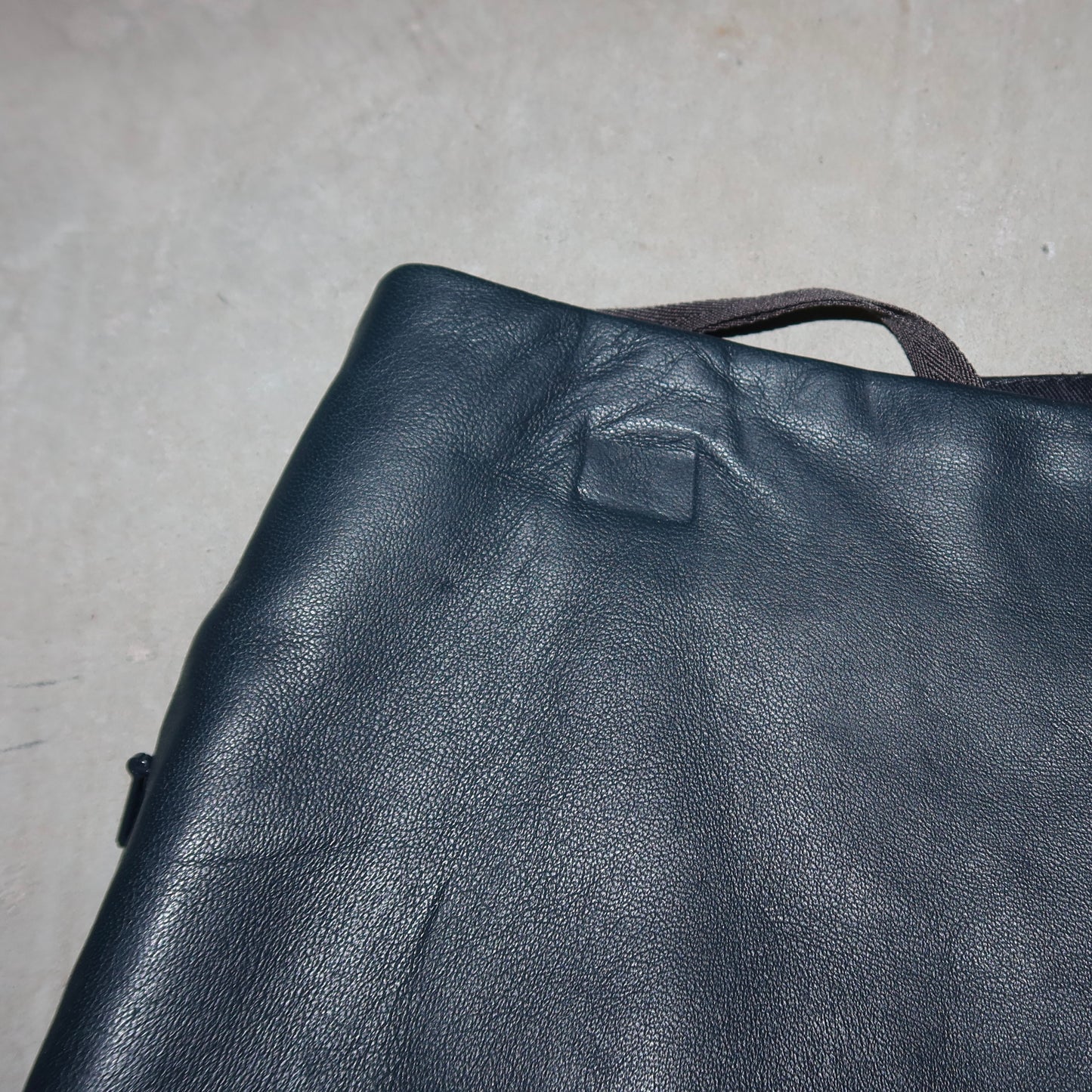 Tibi Blue Leather Grommet Skirt