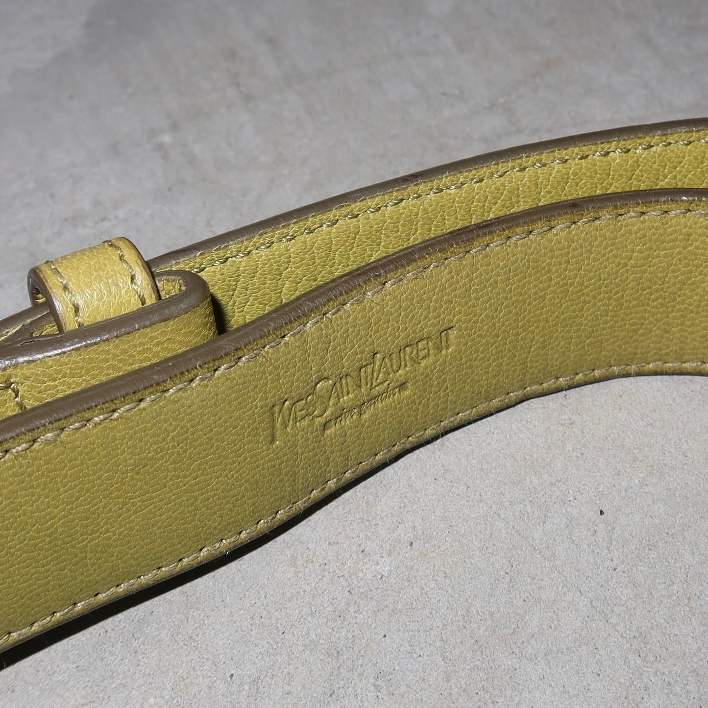 YSL Green Leather Nadja Bag
