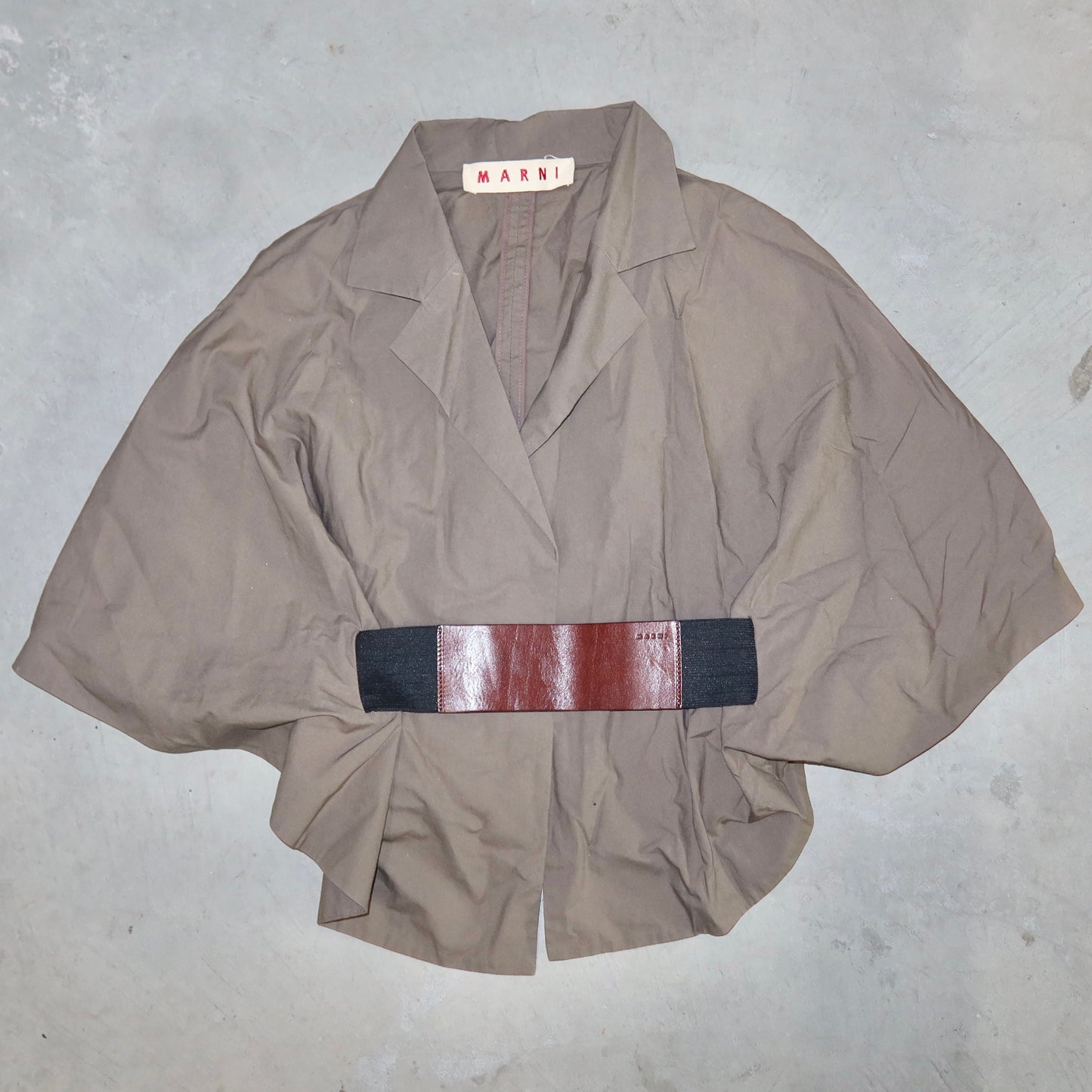 Marni Cotton Belted Cape