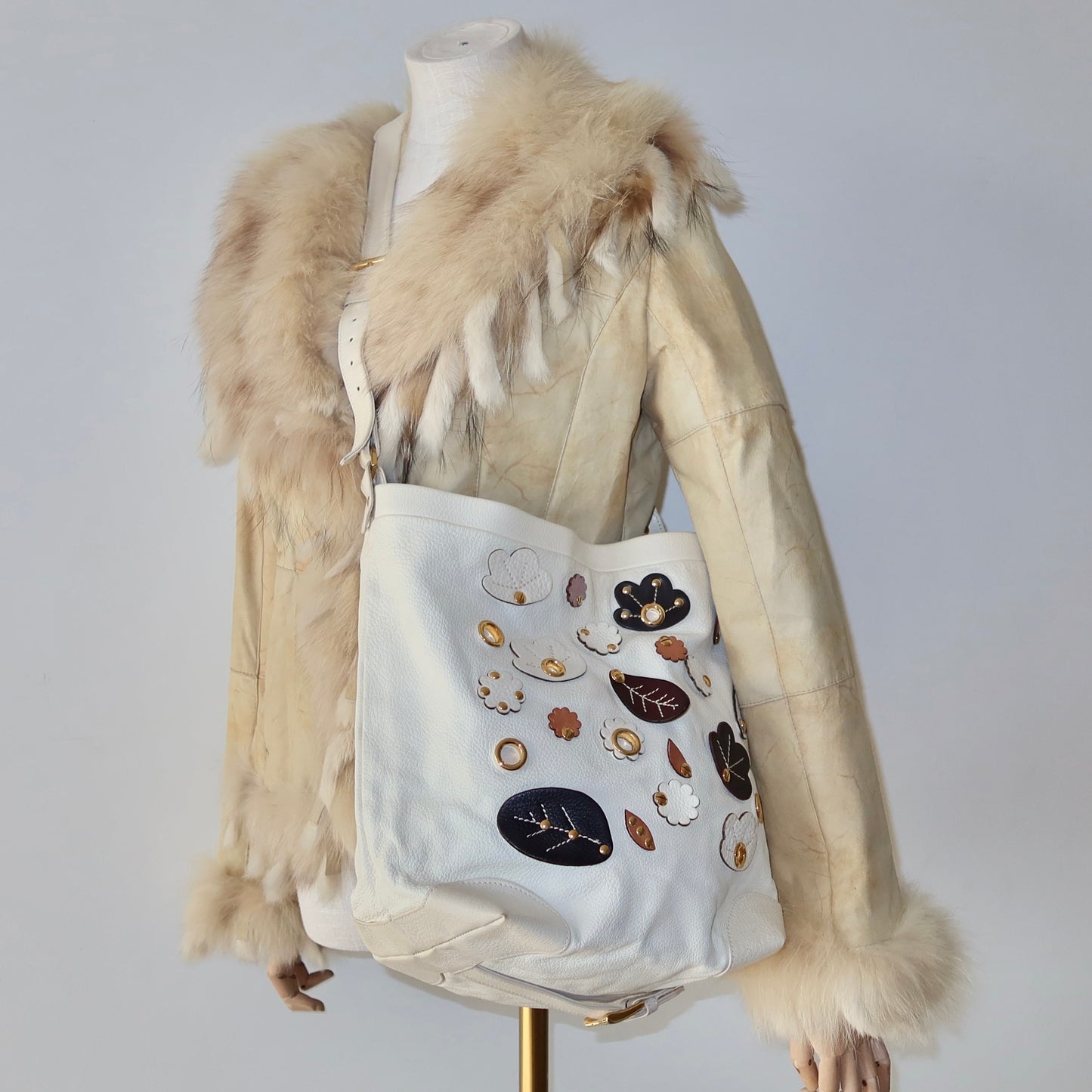 Marni 3D Flower Leather Messenger