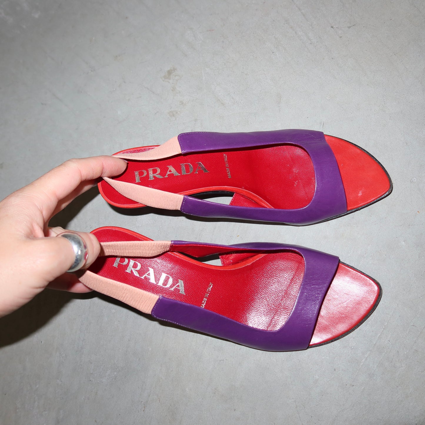 Prada Colour-Block Heels (35.5)