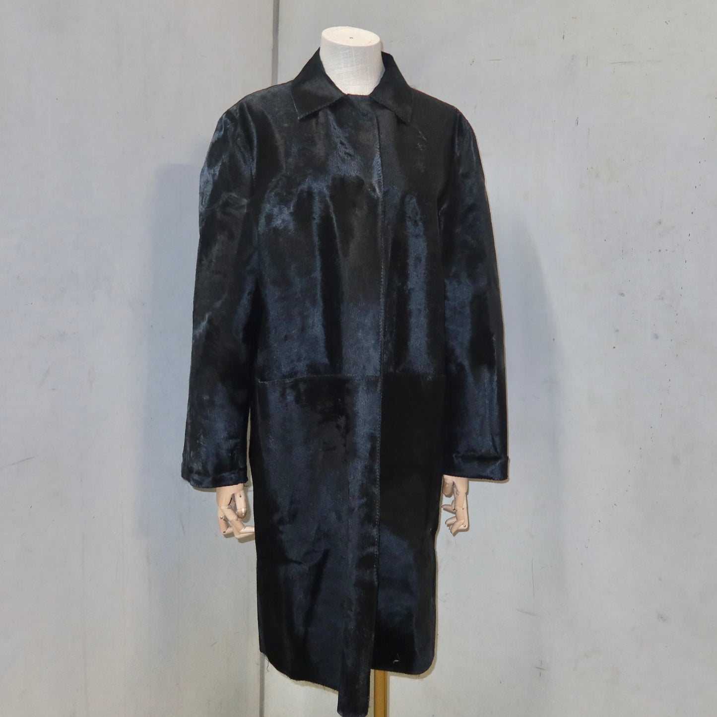 Marni Black Cowhide Coat