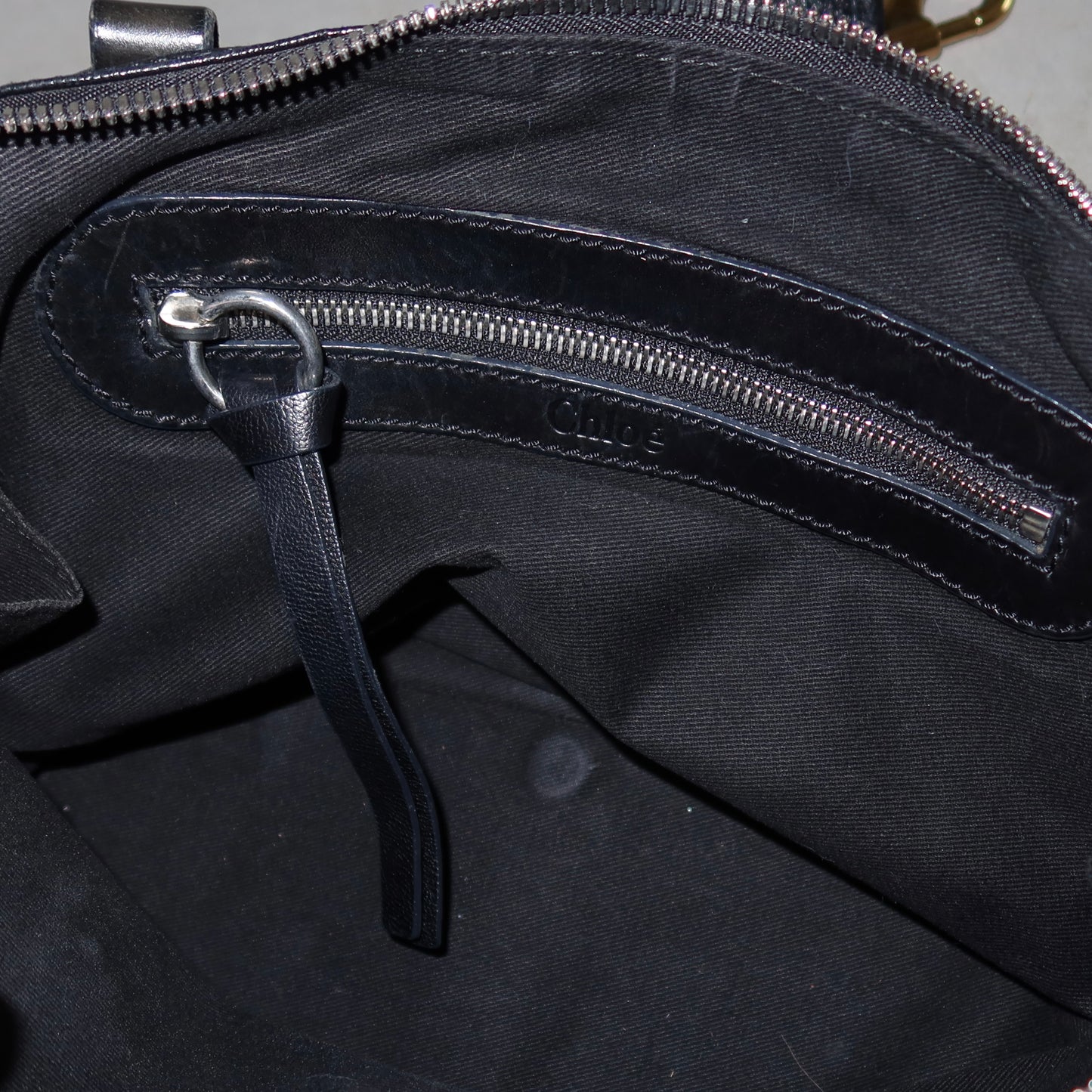 Chloé Black Leather Kerala Bowling Bag